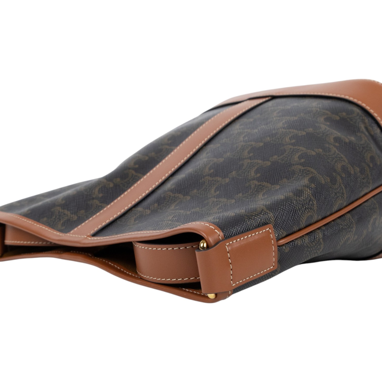 思琳 CELINE Triomphe帆布 小型 Bucket 肩背 水桶包 191442CAS 棕色Triomphe水桶包 防塵袋