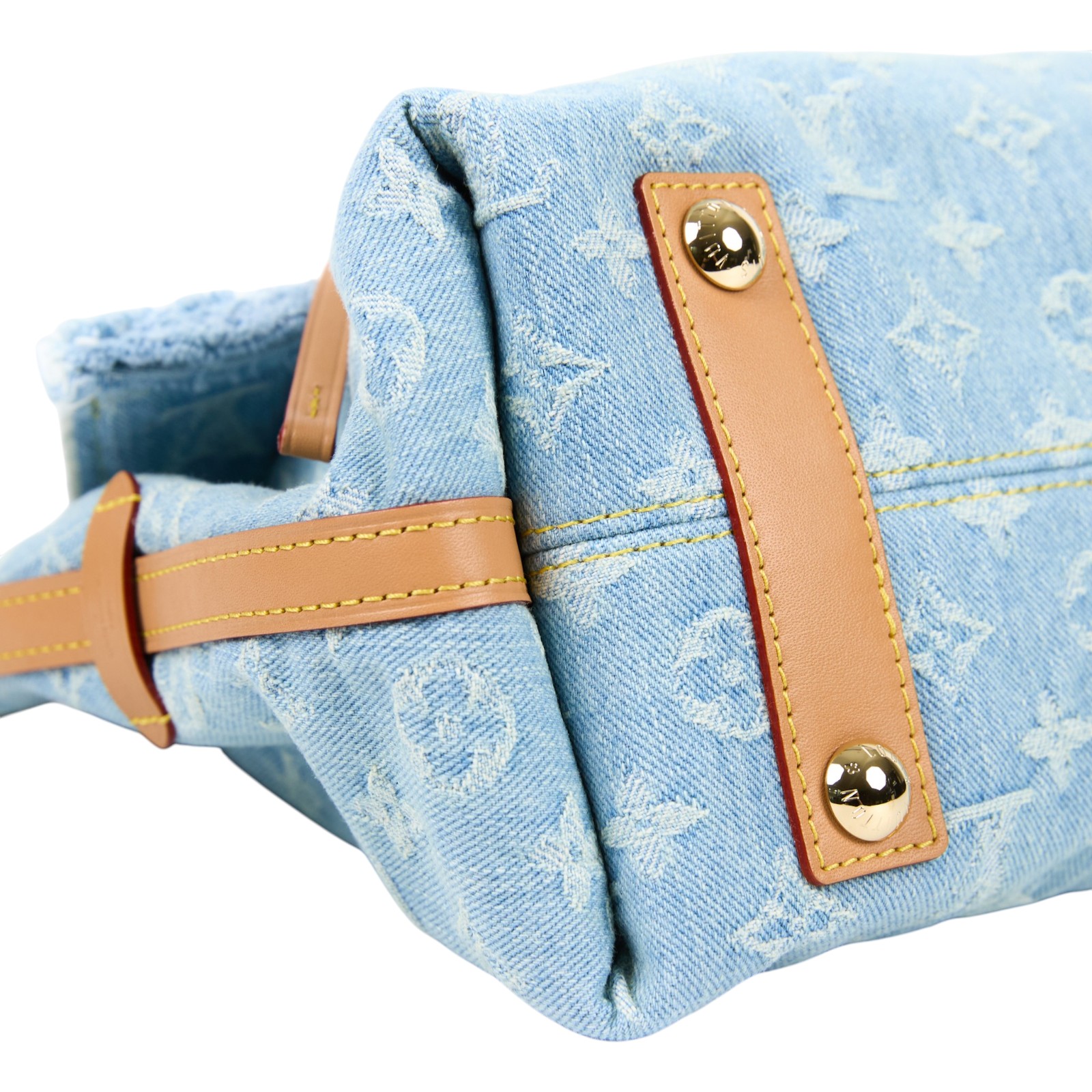 路易威登 LOUIS VUITTON CarryAll PM 肩背包 丹寧 M11462 晶片款 藍牛仔CARRYALL PM 防塵袋/背帶/內袋