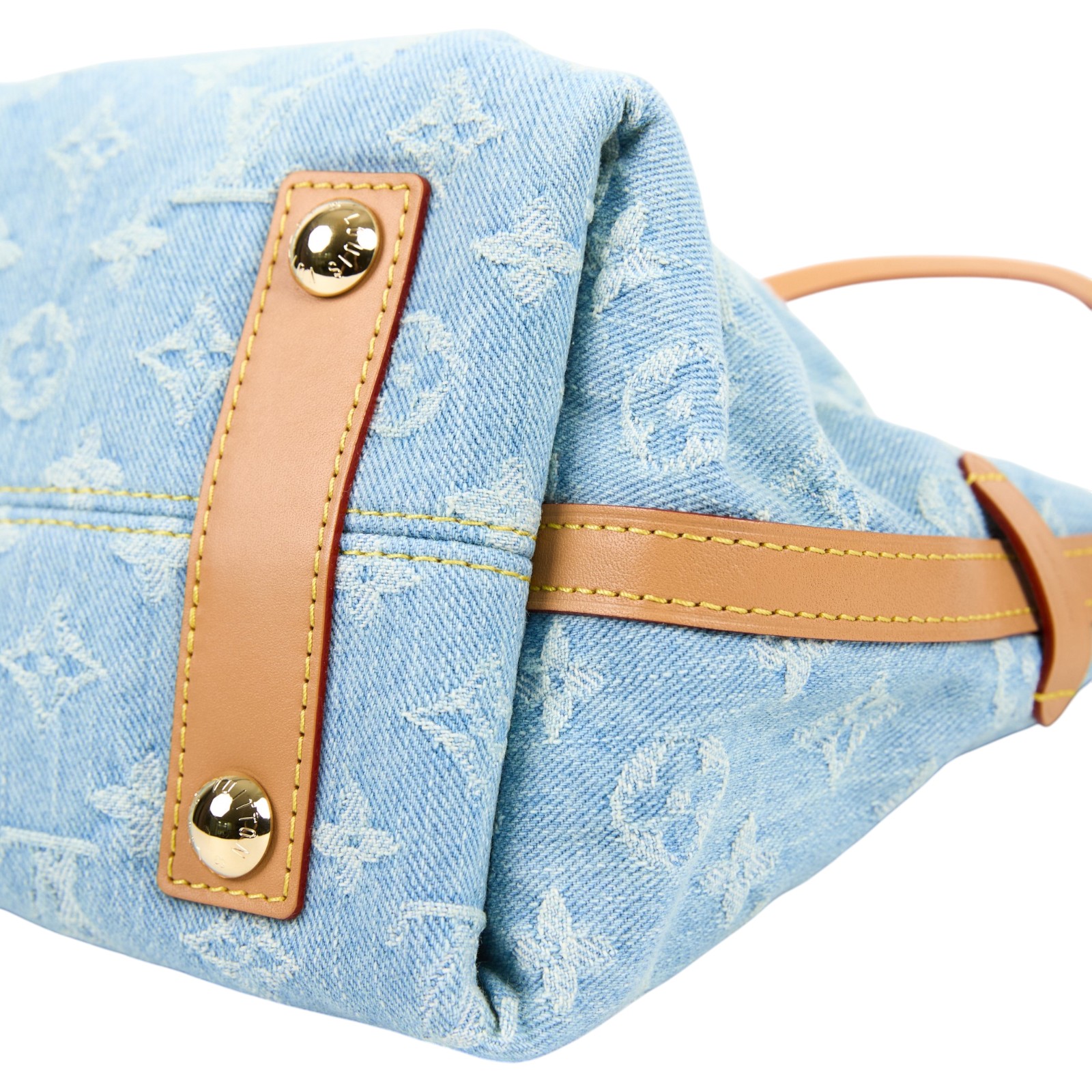路易威登 LOUIS VUITTON CarryAll PM 肩背包 丹寧 M11462 晶片款 藍牛仔CARRYALL PM 防塵袋/背帶/內袋