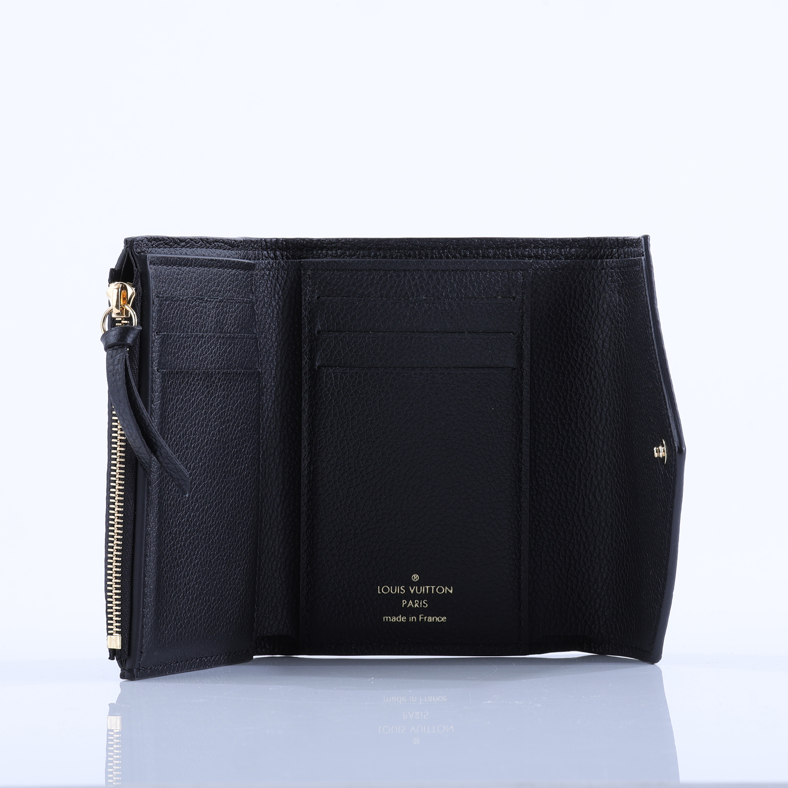 路易威登 LOUIS VUITTON Victorine 錢包 壓花牛皮 M64060 晶片款  原廠盒子/防塵袋/購買證明影本