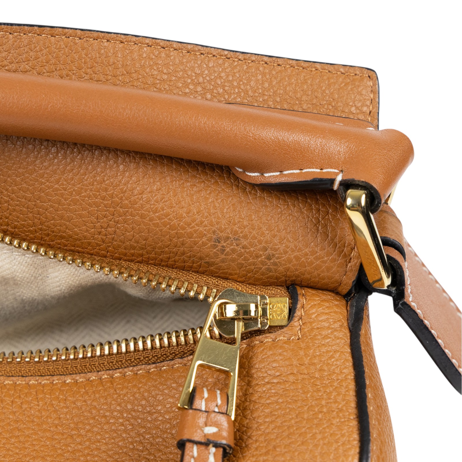 羅意威 LOEWE Small Puzzle bag 肩背 斜背包 322.30.S21 焦糖PUZZLE SMALL 防塵袋/背帶