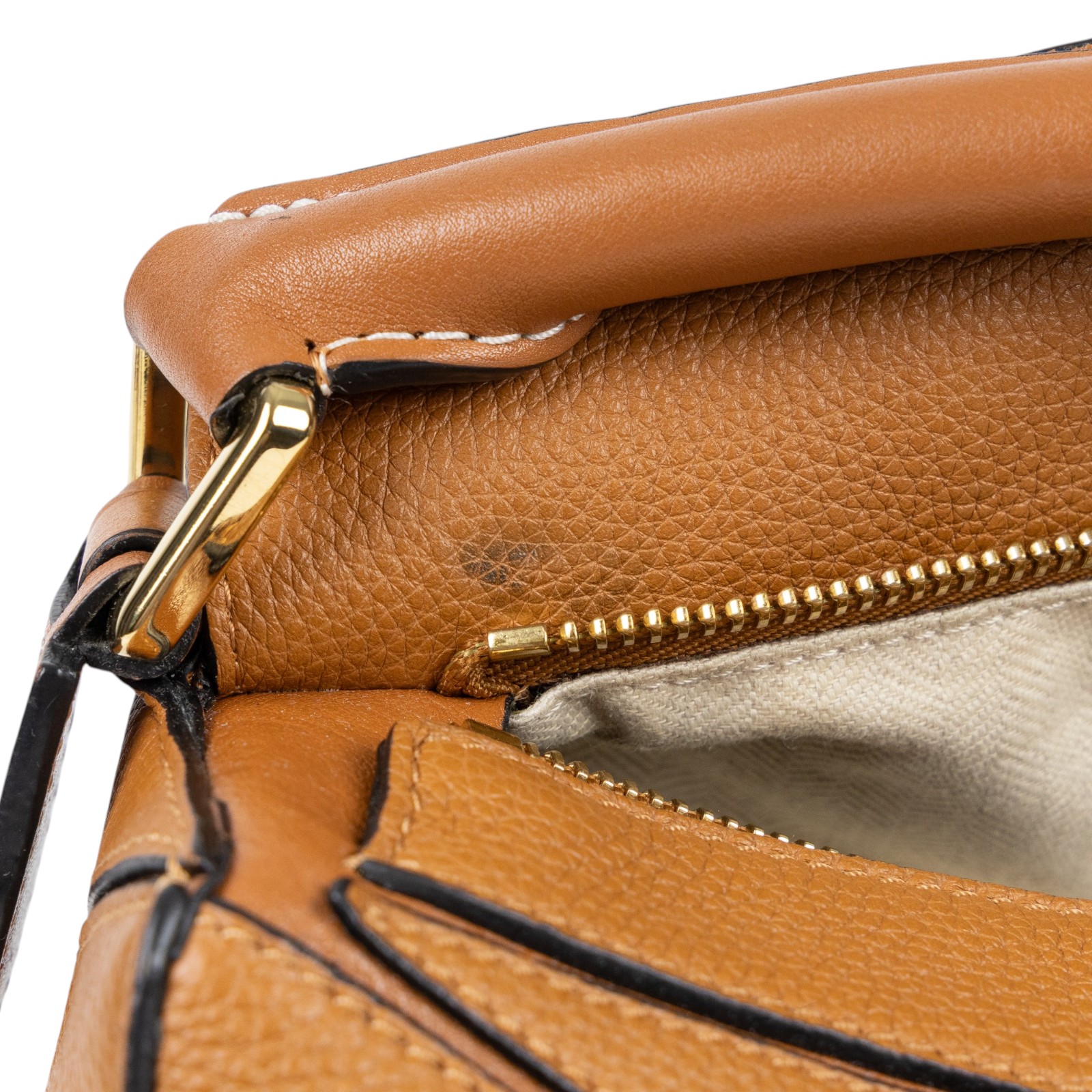 羅意威 LOEWE Small Puzzle bag 肩背 斜背包 322.30.S21 焦糖PUZZLE SMALL 防塵袋/背帶