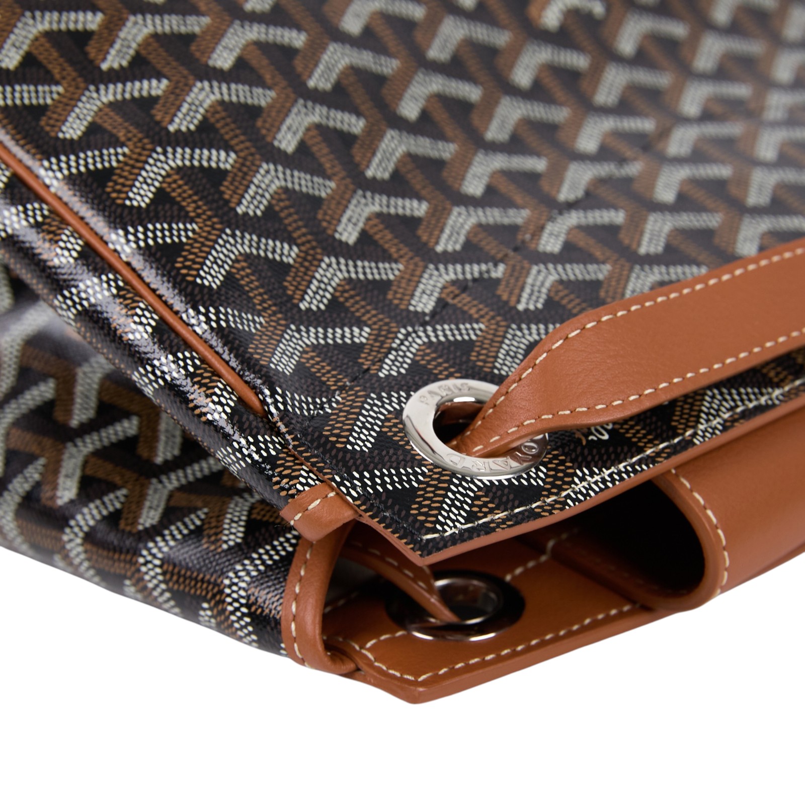 高雅德 GOYARD Rouette Souple PM 肩背包 ROUETTPMLTY 黑Rouette 翻蓋肩背托特包 PM 防塵袋/購買證明影本