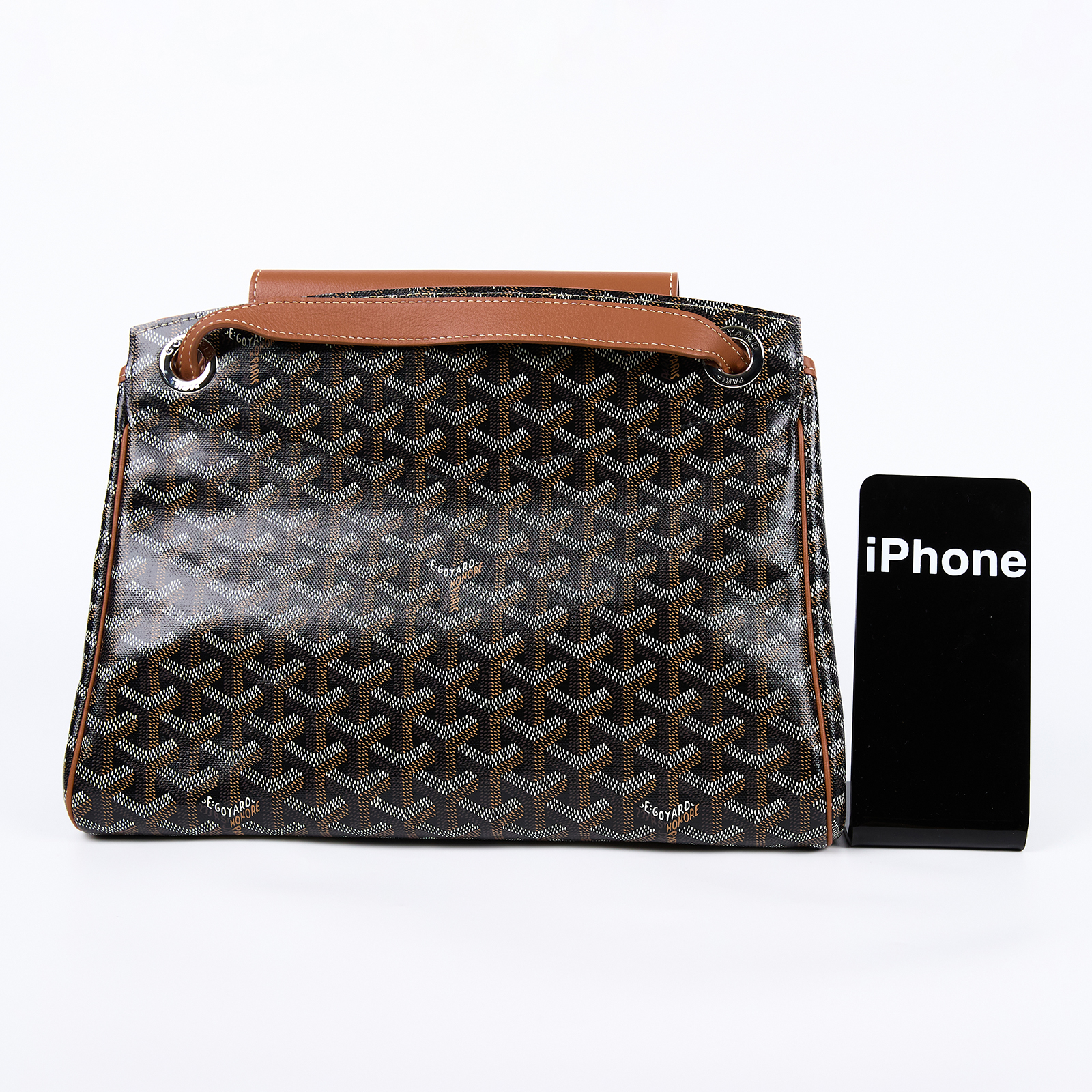 高雅德 GOYARD Rouette Souple PM 肩背包 ROUETTPMLTY 黑Rouette 翻蓋肩背托特包 PM 防塵袋/購買證明影本
