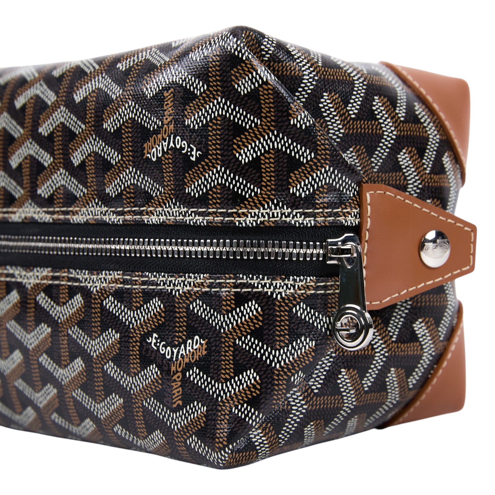 高雅德 GOYARD Bowling 25 Toiletry Bag 化妝包 BOWLIN025TY  防塵袋/購買證明影本
