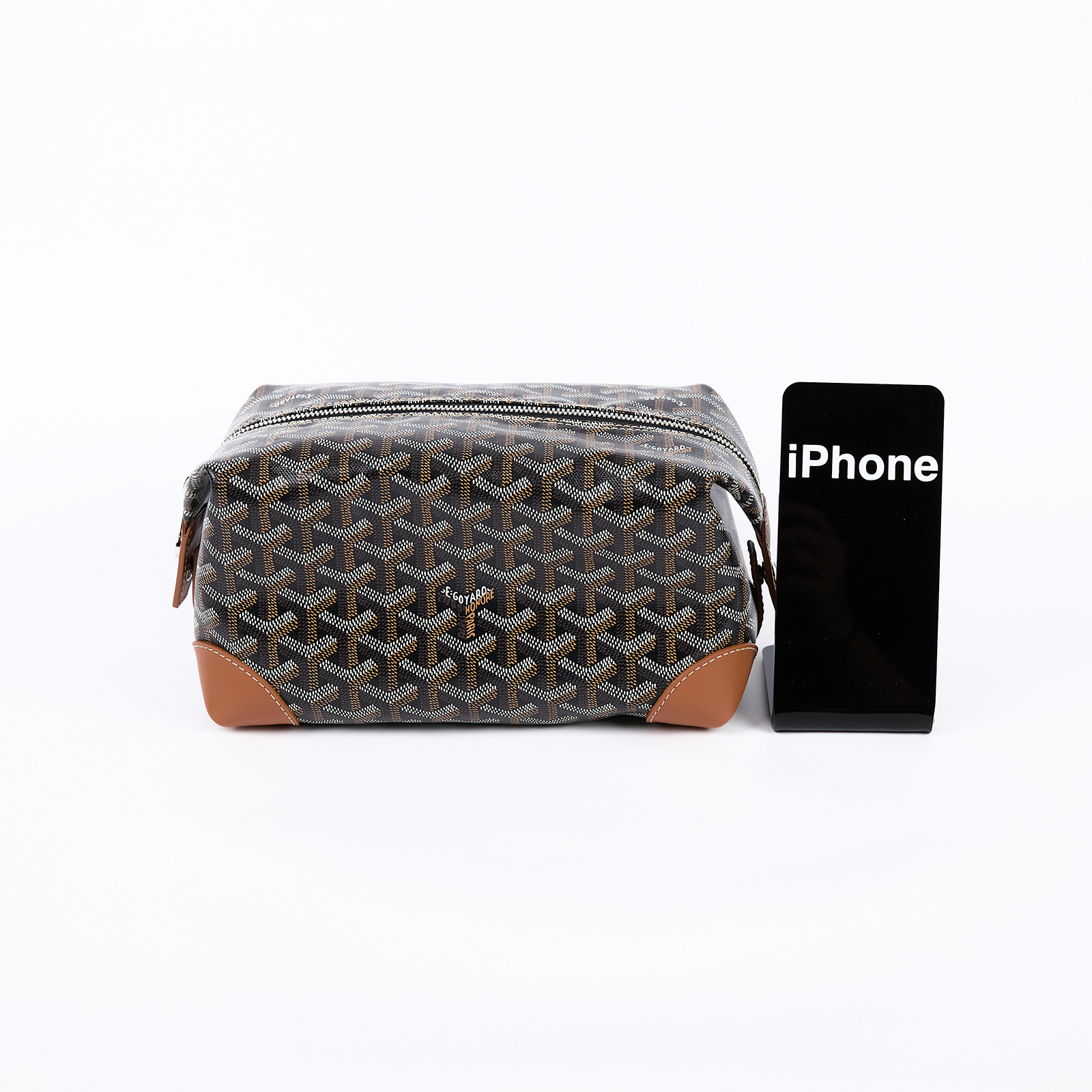 高雅德 GOYARD Bowling 25 Toiletry Bag 化妝包 BOWLIN025TY  防塵袋/購買證明影本
