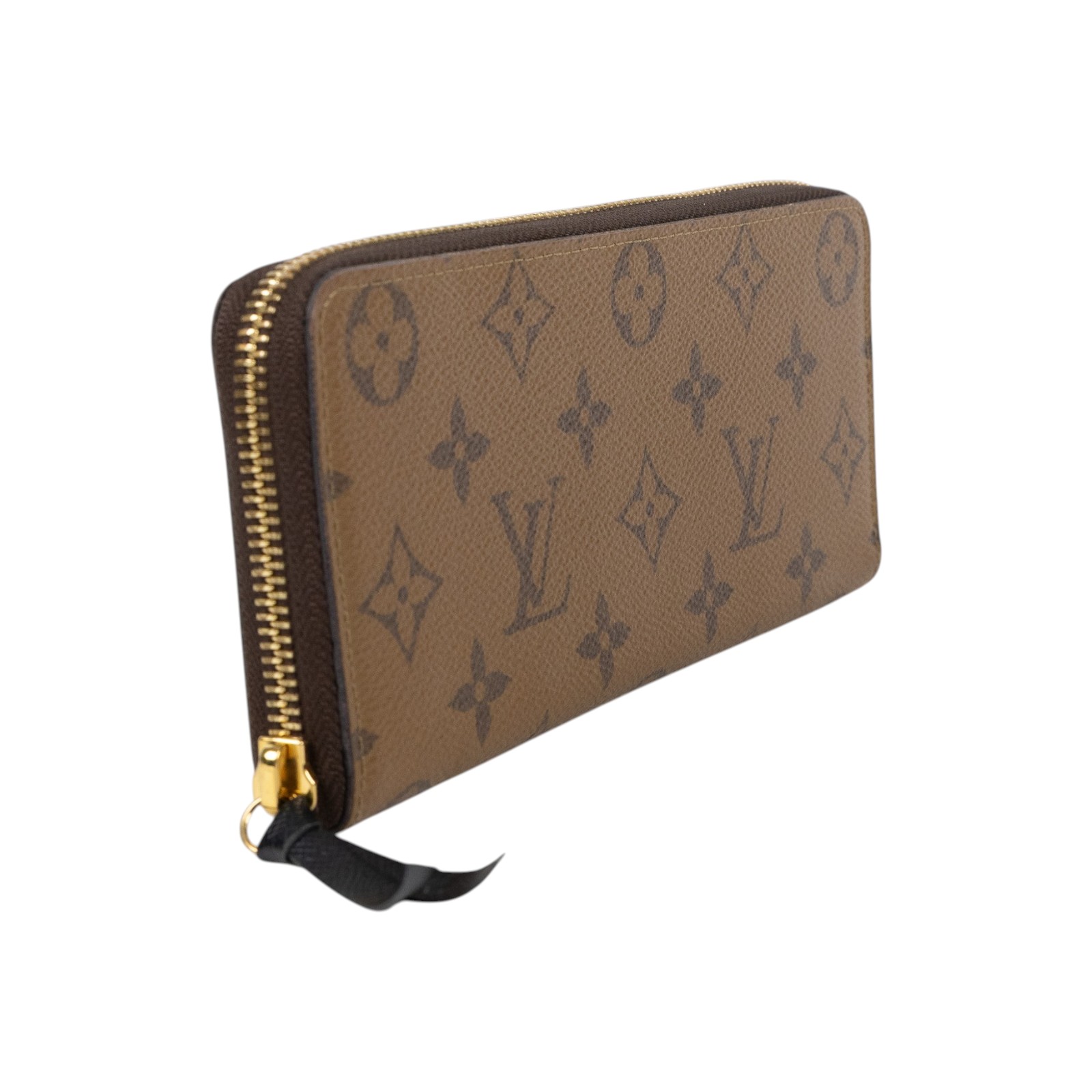 路易威登 LOUIS VUITTON Clémence 錢包 拉鍊 長夾 Monogram Reverse塗層帆布 M82336 晶片款  原廠盒子