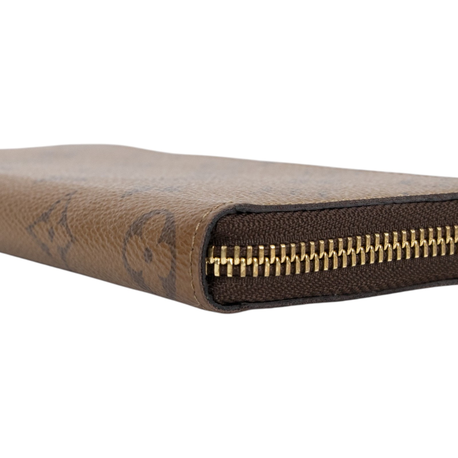 路易威登 LOUIS VUITTON Clémence 錢包 拉鍊 長夾 Monogram Reverse塗層帆布 M82336 晶片款  原廠盒子