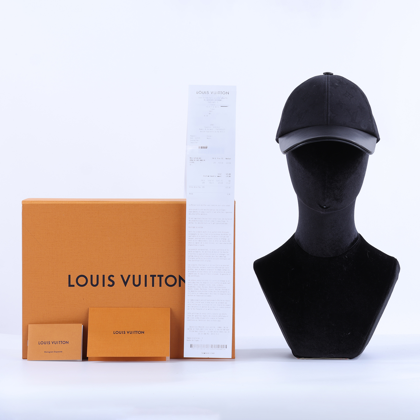路易威登 LOUIS VUITTON LV First 棒球帽 帽子 M7088M 黑First棒球帽 原廠盒子/購買證明