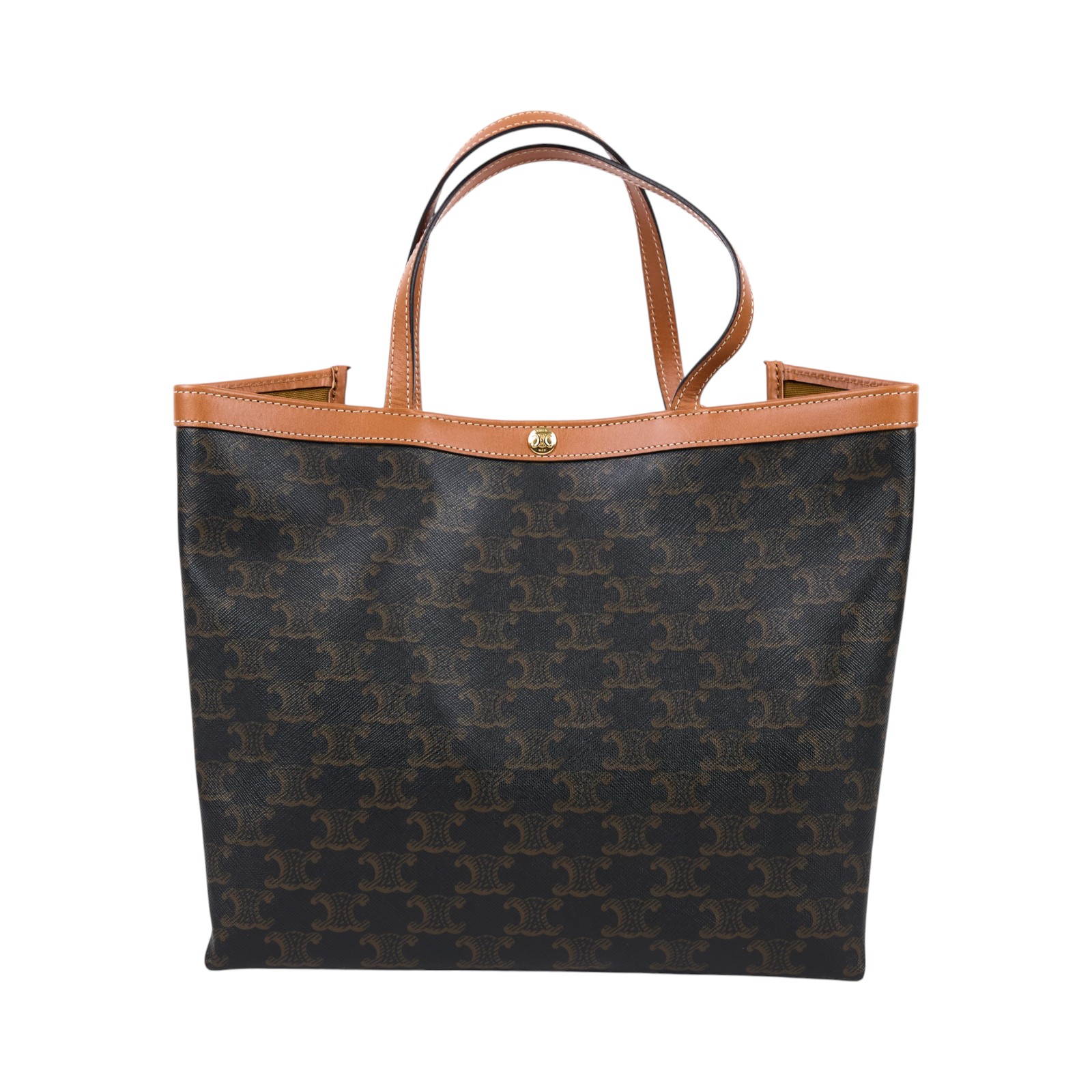 思琳 CELINE SQUARE CABAS 小號標誌印花手袋 L10872O90 棕SQUARE CABAS印花手袋 小號 防塵袋/背帶