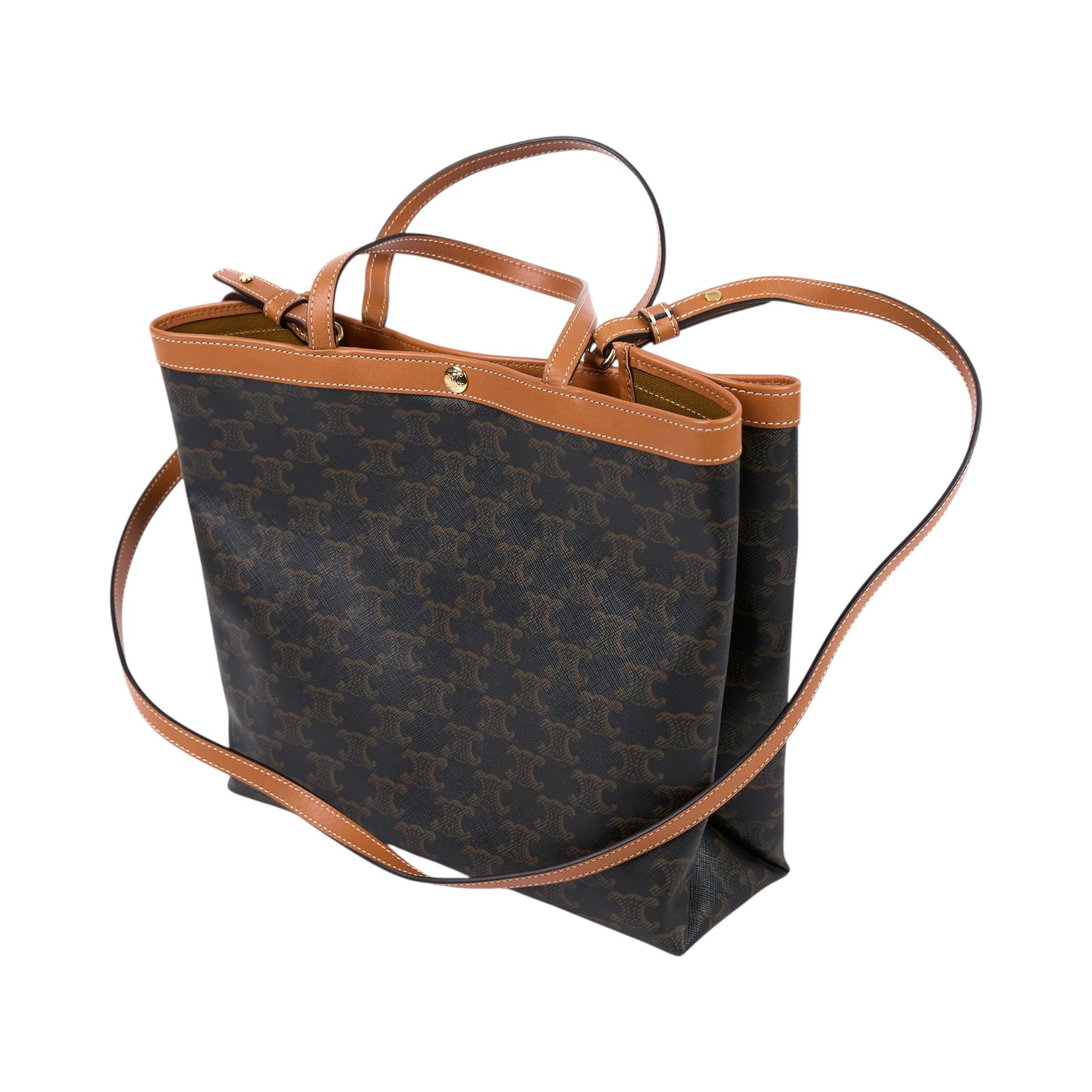 思琳 CELINE SQUARE CABAS 小號標誌印花手袋 L10872O90 棕SQUARE CABAS印花手袋 小號 防塵袋/背帶