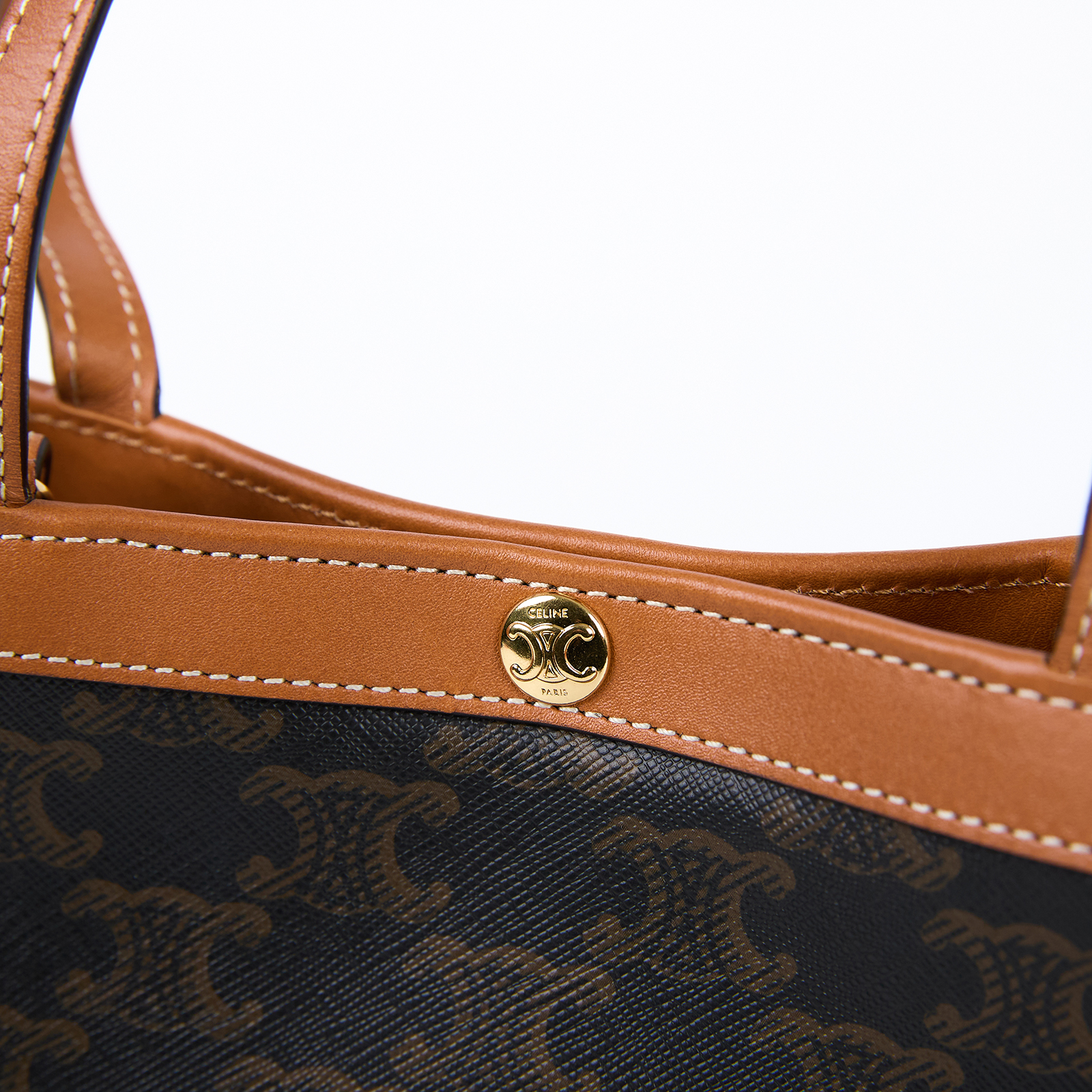 思琳 CELINE SQUARE CABAS 小號標誌印花手袋 L10872O90 棕SQUARE CABAS印花手袋 小號 防塵袋/背帶