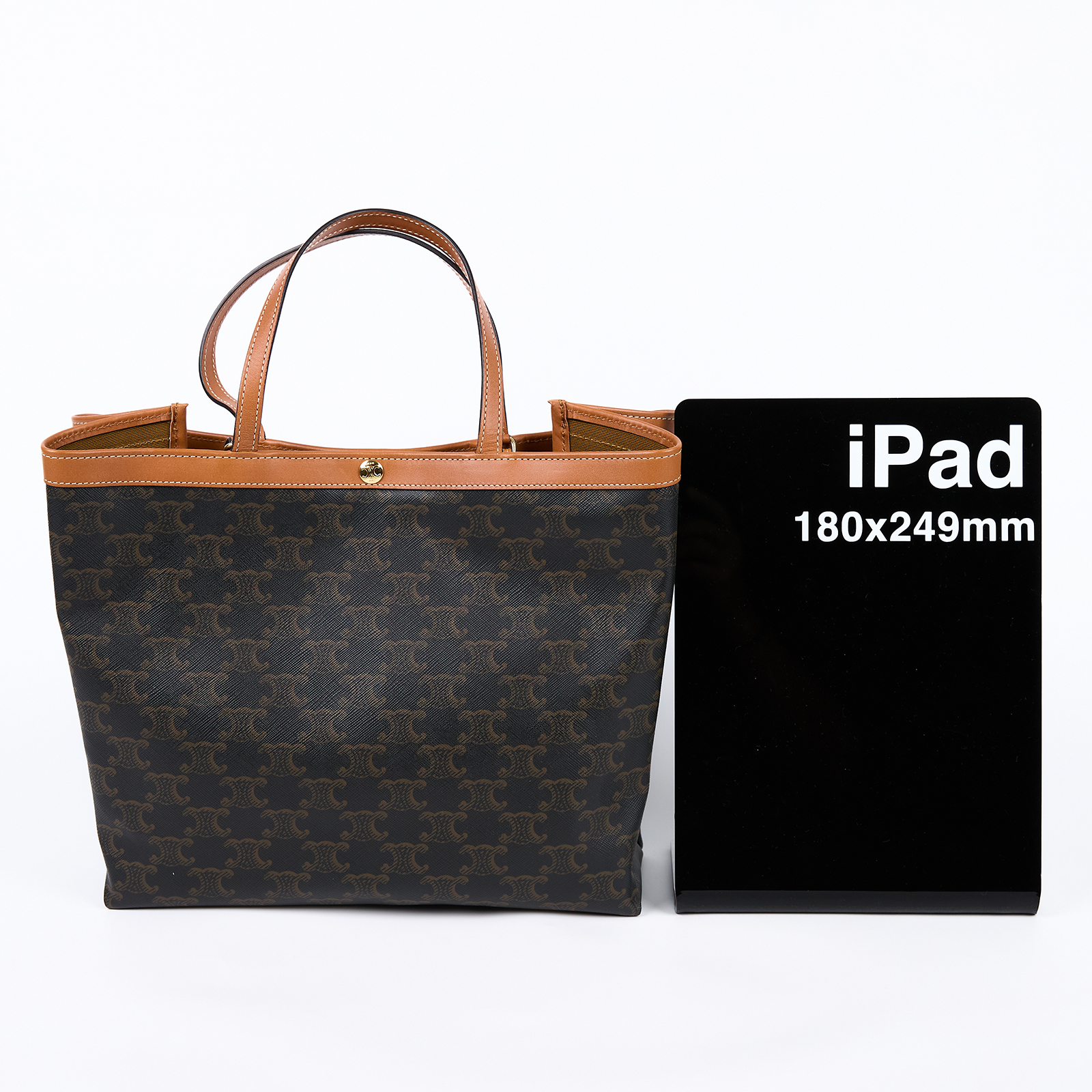 思琳 CELINE SQUARE CABAS 小號標誌印花手袋 L10872O90 棕SQUARE CABAS印花手袋 小號 防塵袋/背帶
