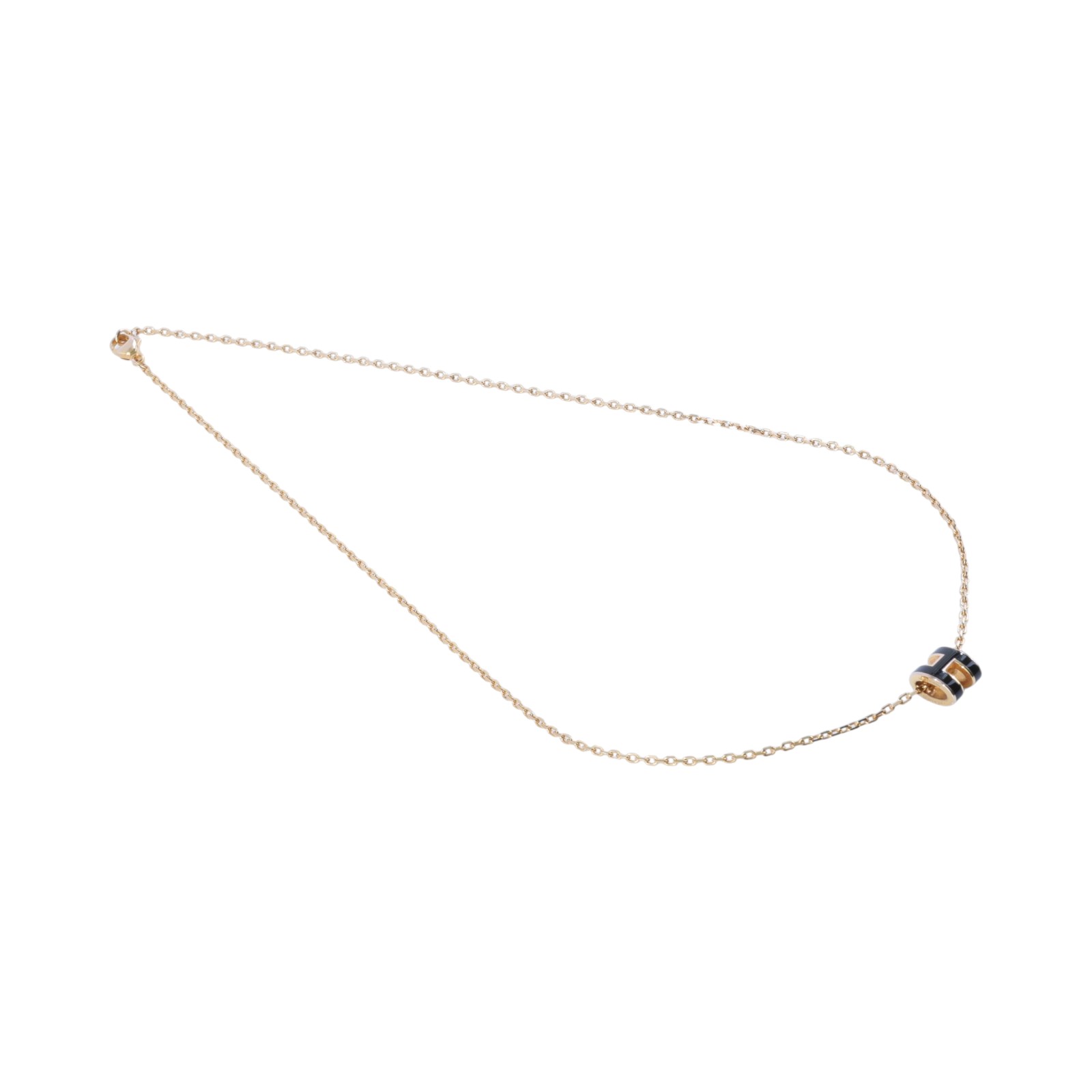 愛馬仕 Hermes Mini Pop H 墜飾 黑色 H147992Fv03 ST0219 黑金POP H MINI項鍊 原廠盒子