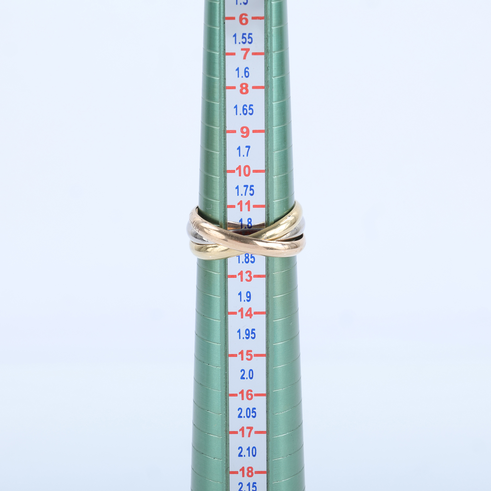 卡地亞 CARTIER Trinity 戒指 B4086155 K18 TRINITY 三環戒指#55 原廠盒子/保書/購買證明影本