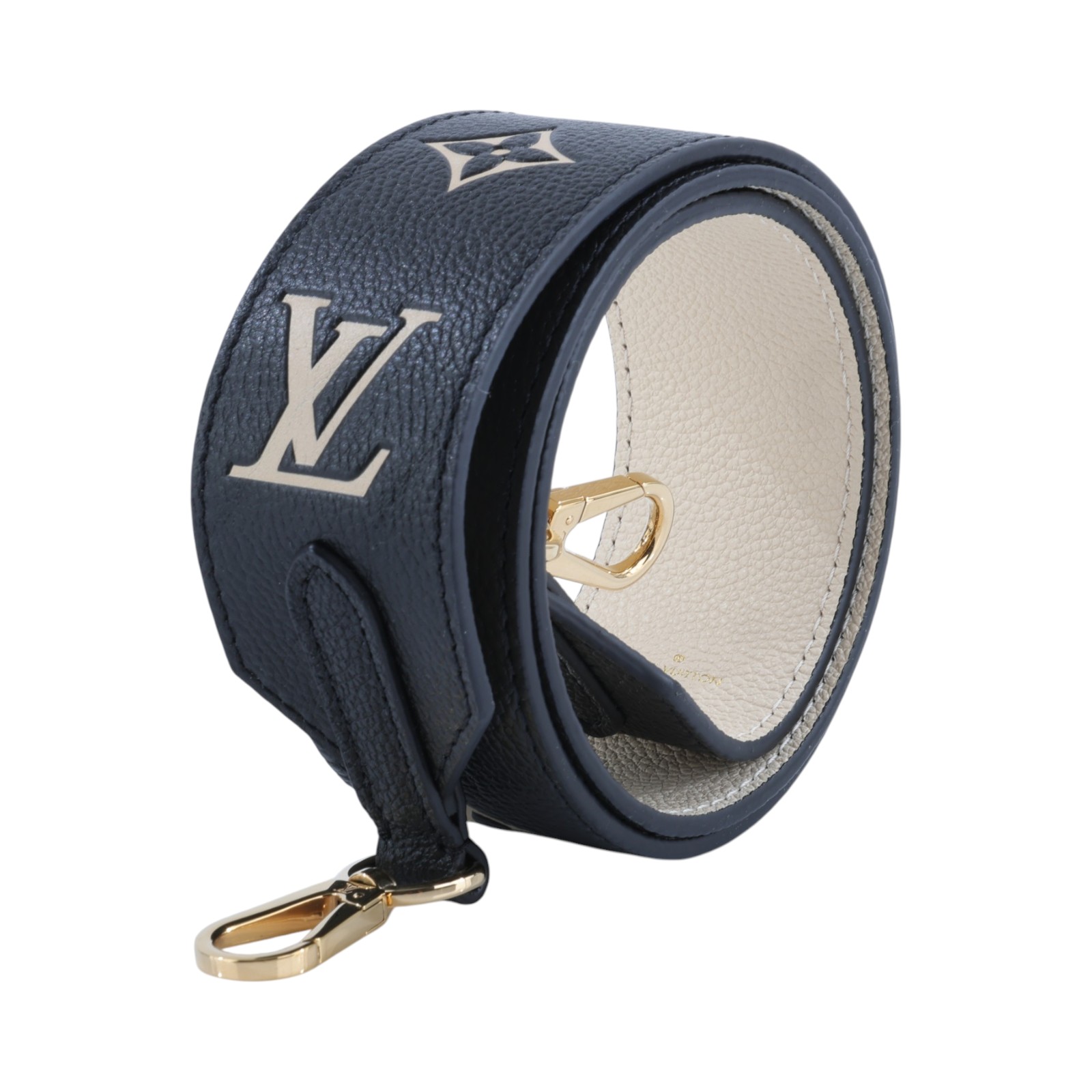 路易威登 LOUIS VUITTON Bandouliere 背帶 J02520 黑拚色Bandoulière背帶 原廠盒子/防塵袋