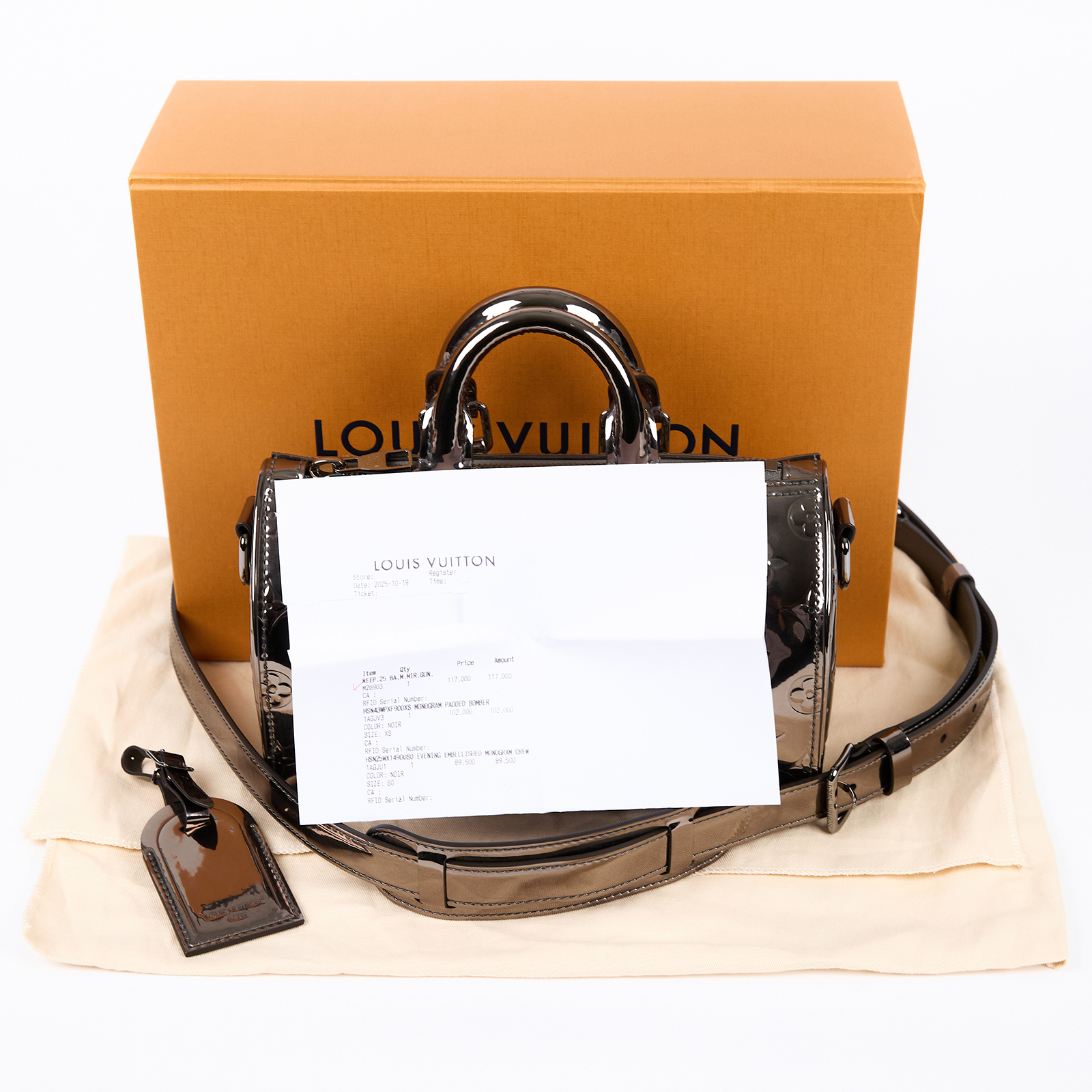 路易威登 LOUIS VUITTON Keepall Bandoulière 25 手提包 肩背包 M26903 晶片款  原廠盒子/防塵袋/背帶/購買證明影本/吊牌