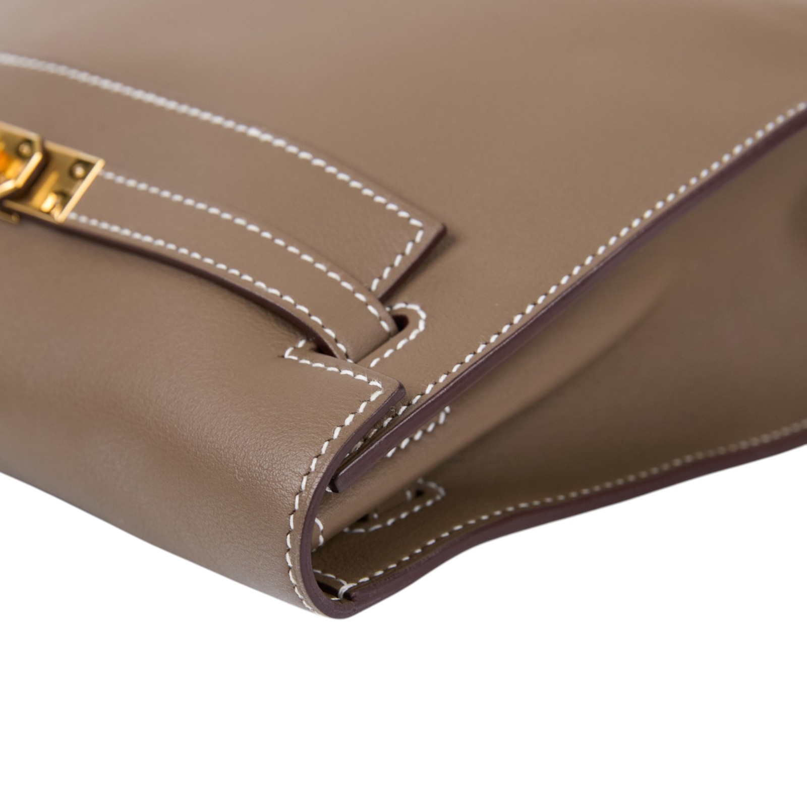 愛馬仕 Hermes Kelly Danse 側背 斜背 肩背包 金色五金 大象灰色 H079233CC18 /BTI464AZ  原廠盒子/防塵袋/背帶/購買證明正本