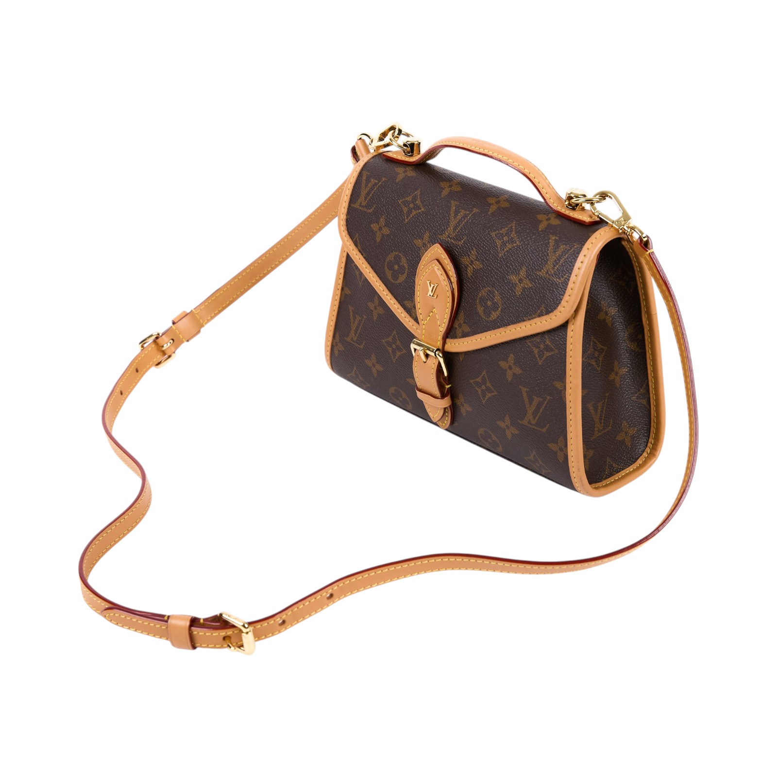 路易威登 LOUIS VUITTON Ivy 小號 郵差包 肩背包 斜背包 M44919 原花IVY掀蓋側背包 原廠盒子/防塵袋/背帶