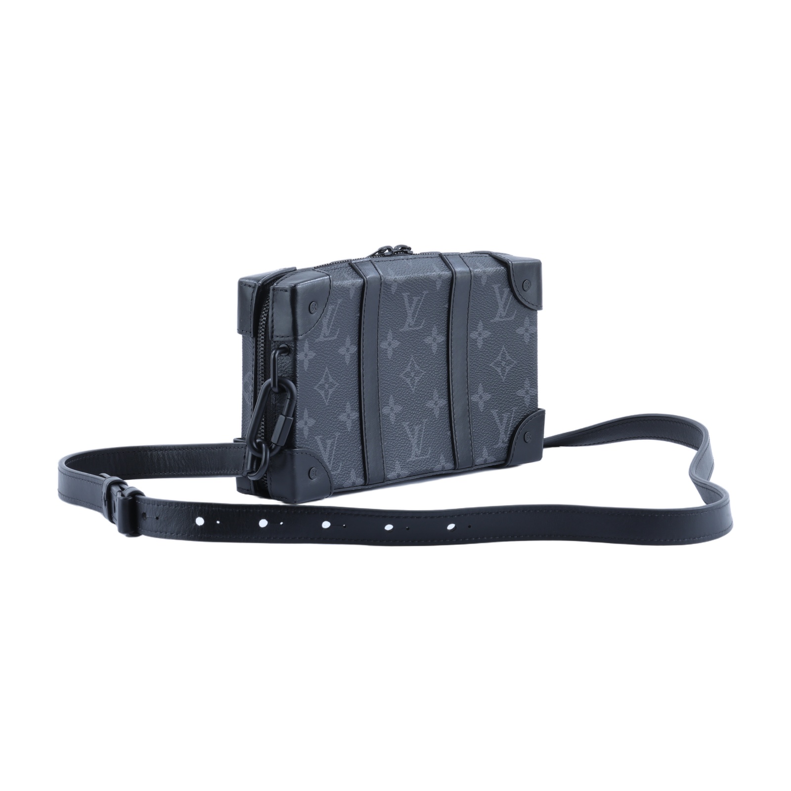路易威登 LOUIS VUITTON Mini Soft Trunk 迷你 隨身包 黑色 M69838 晶片款  原廠盒子/防塵袋/購買證明正本/背帶