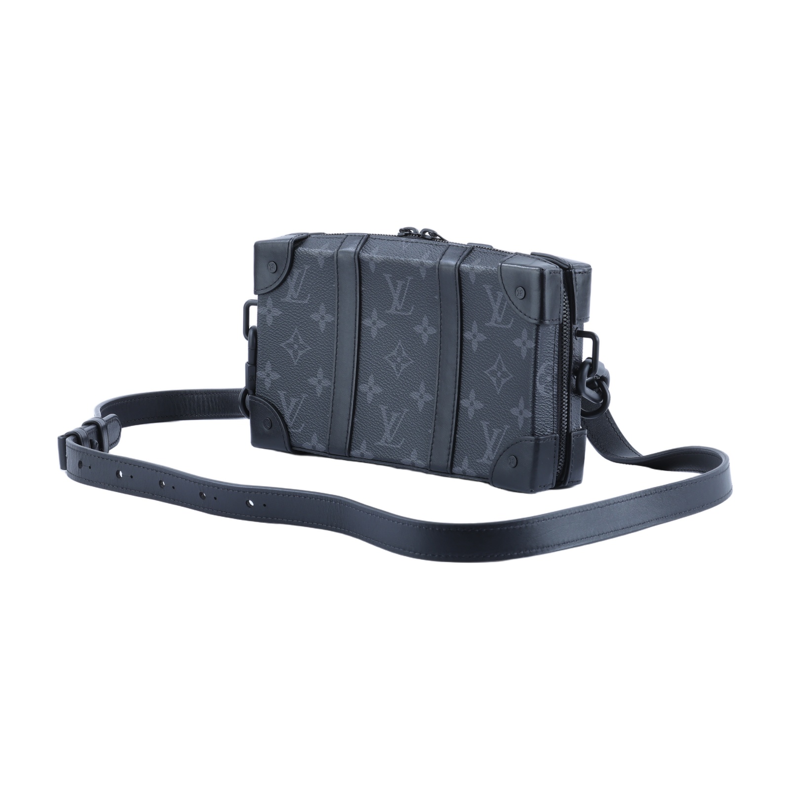 路易威登 LOUIS VUITTON Mini Soft Trunk 迷你 隨身包 黑色 M69838 晶片款  原廠盒子/防塵袋/購買證明正本/背帶