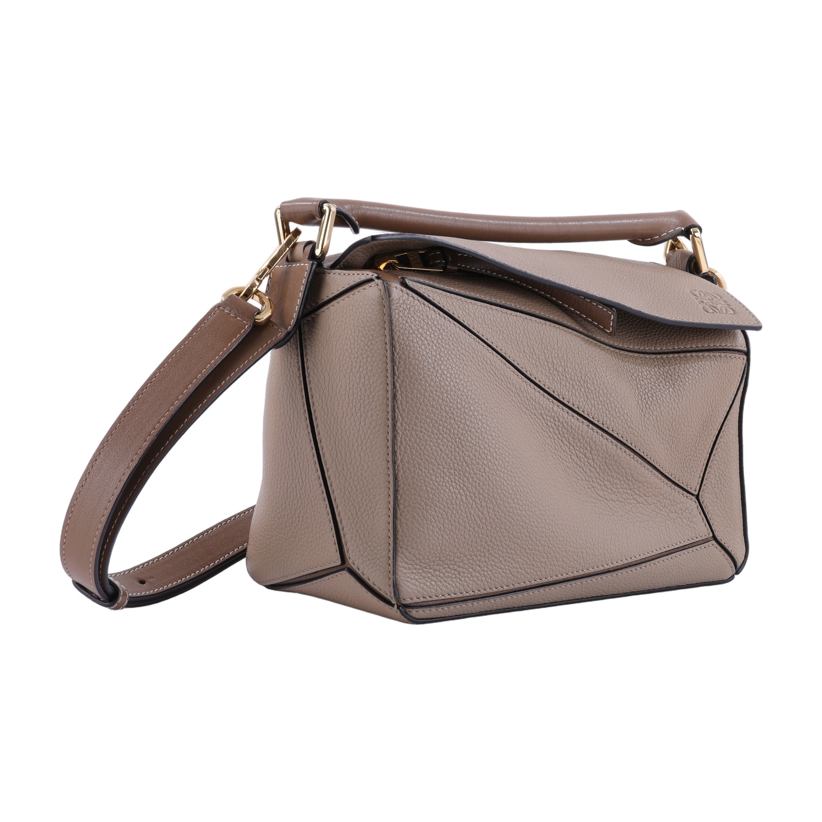 羅意威 LOEWE Small Puzzle bag 肩背 斜背包 322.30.S21 沙色PUZZLE小號 防塵袋/背帶