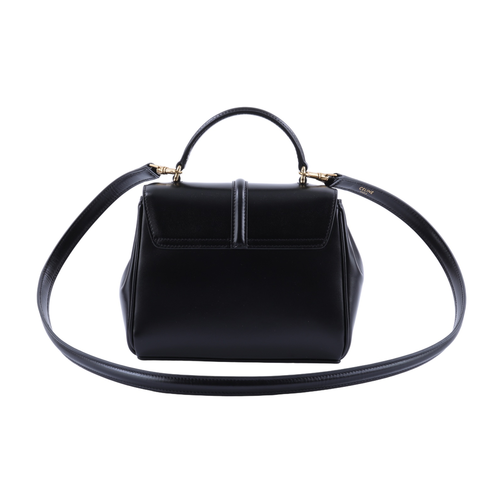 思琳 CELINE Mini 16 緞面小牛皮手袋 MINI 16 IN SATINATED CALFSKIN 197983BEY  防塵袋/背帶/鎖組/購買證明正本