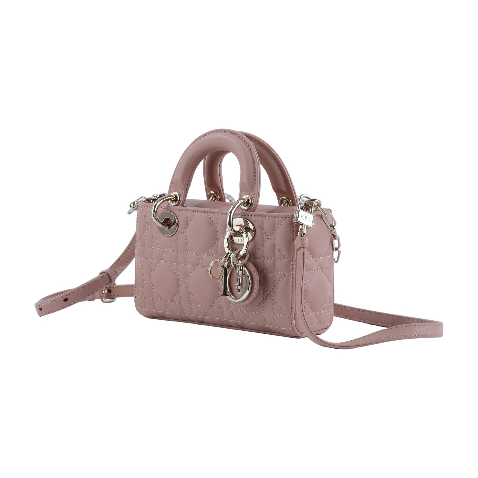 迪奧 CHRISTIAN DIOR Lady D-Joy 微型手袋 S0910ONGE  原廠盒子/防塵袋/保證卡/背帶2/購買證明影本