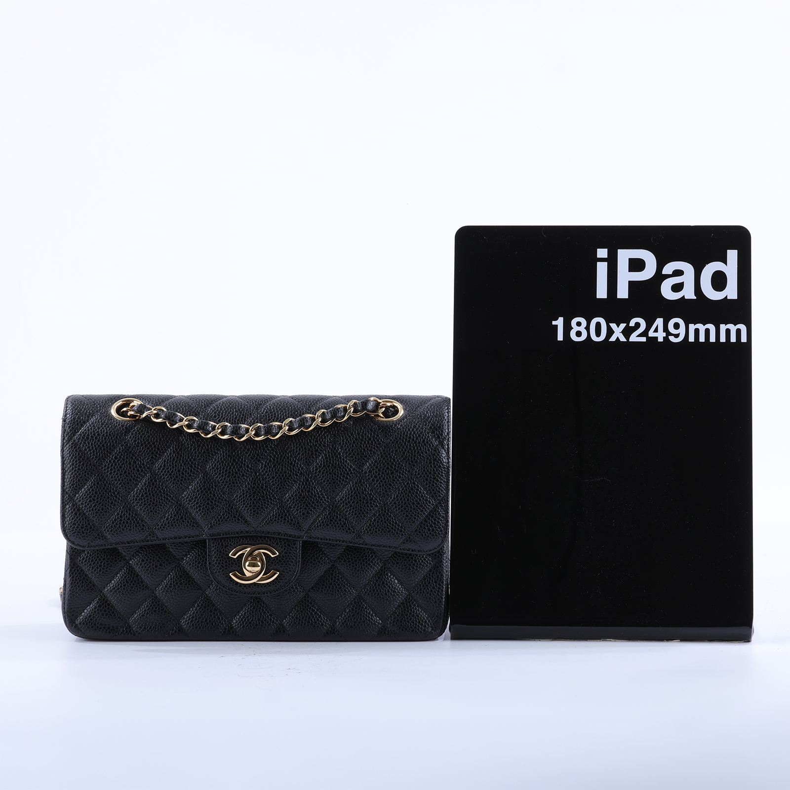 香奈兒 CHANEL CF 經典 11.12 口蓋包 A01112 晶片款 30開 黑色荔枝皮COCO23 防塵袋