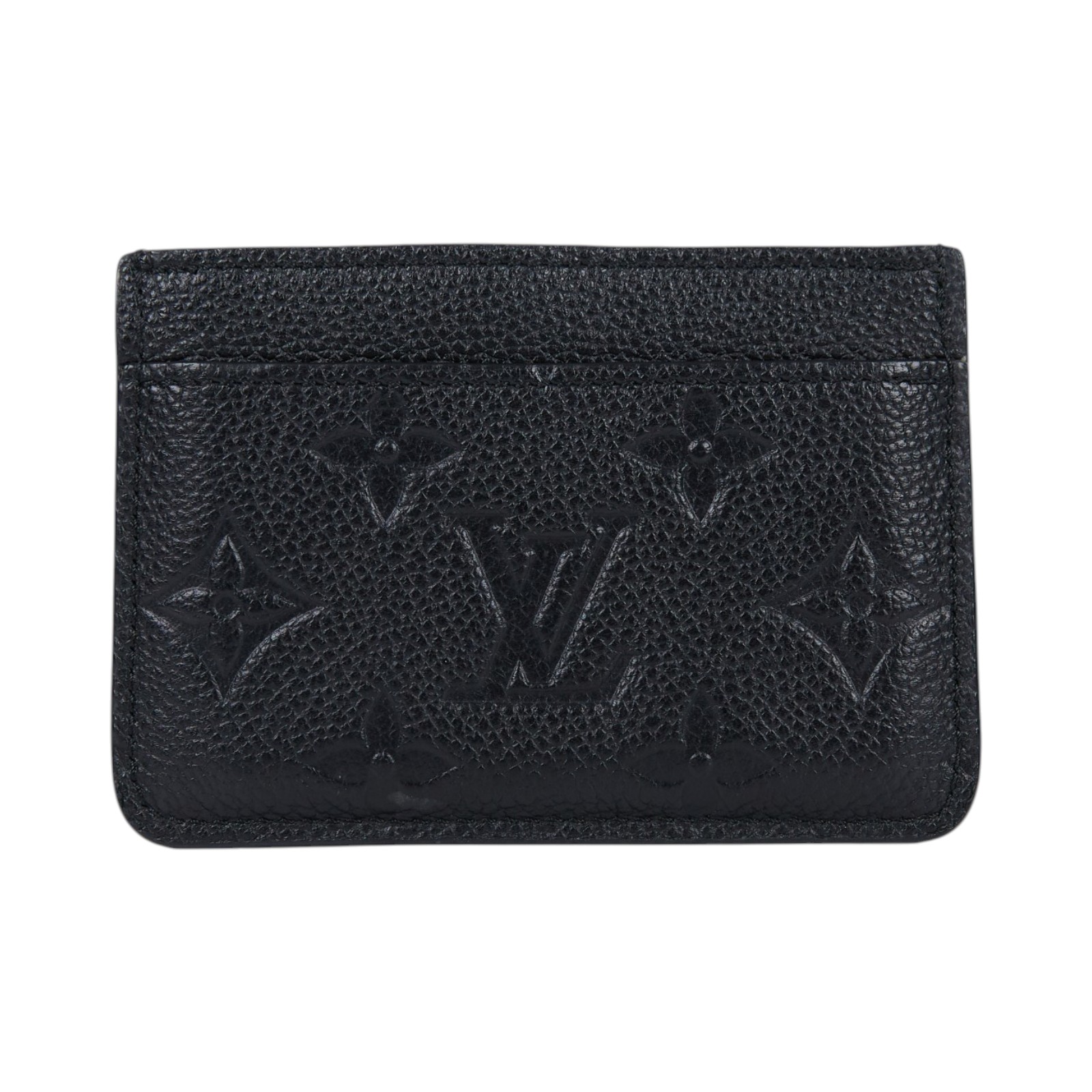 路易威登 LOUIS VUITTON 卡片套 卡夾 Monogram塗層帆布 壓花粒面 牛皮 M69171 晶片款 黑原花壓紋卡夾 原廠盒子