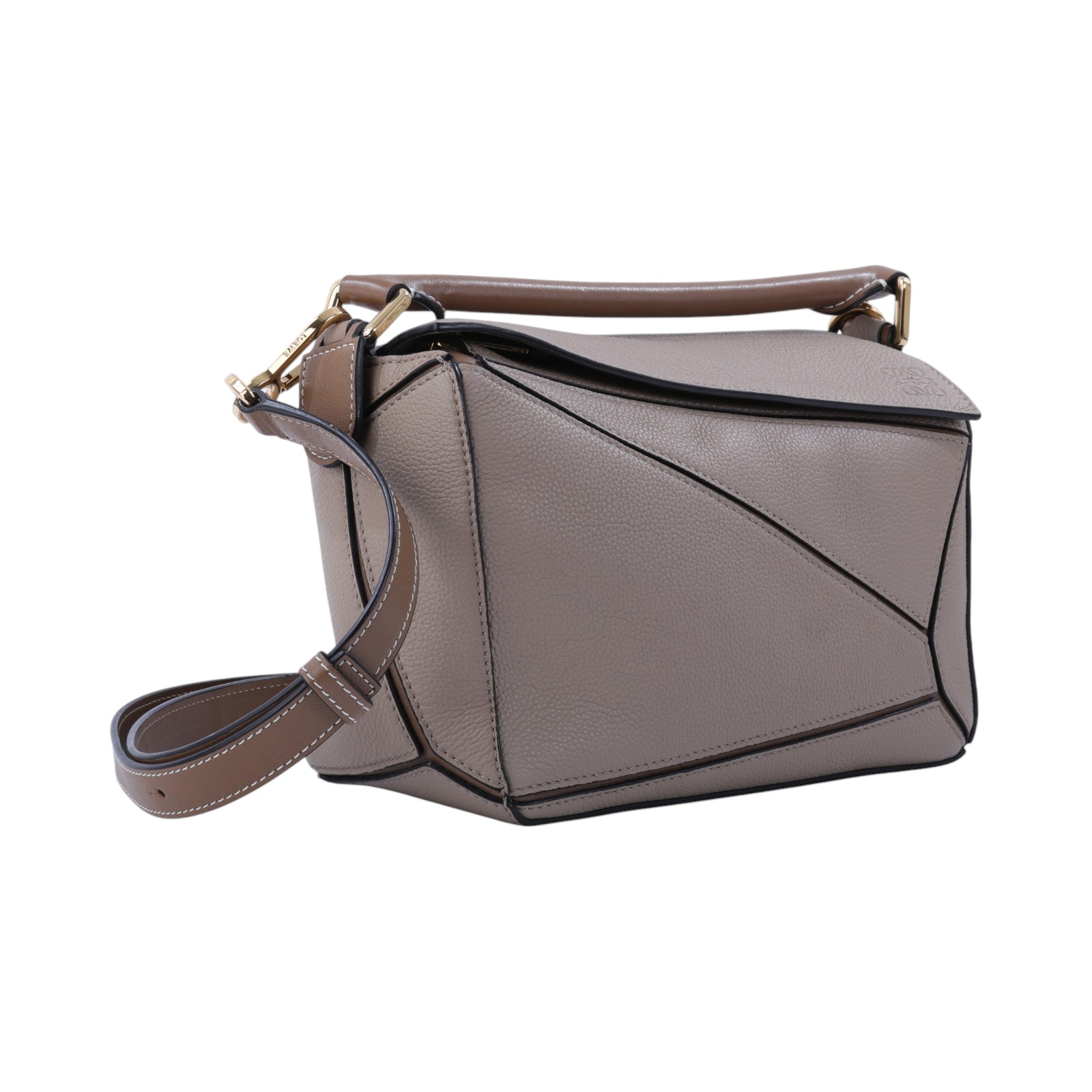 羅意威 LOEWE Small Puzzle bag 肩背 斜背包 32212KBS21 沙拚棕色PUZZLE SMALL 防塵袋/背帶
