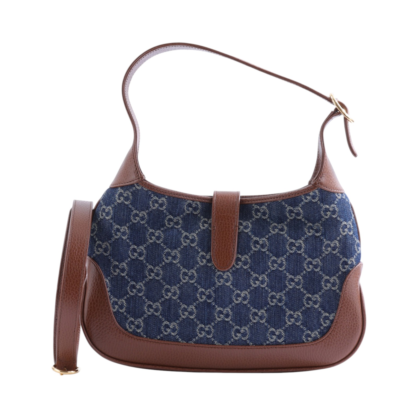 古馳 GUCCI Jackie 1961 小型 肩揹袋 636706 2KQGG 藍牛仔 JACKIE 1961 防塵袋/背帶