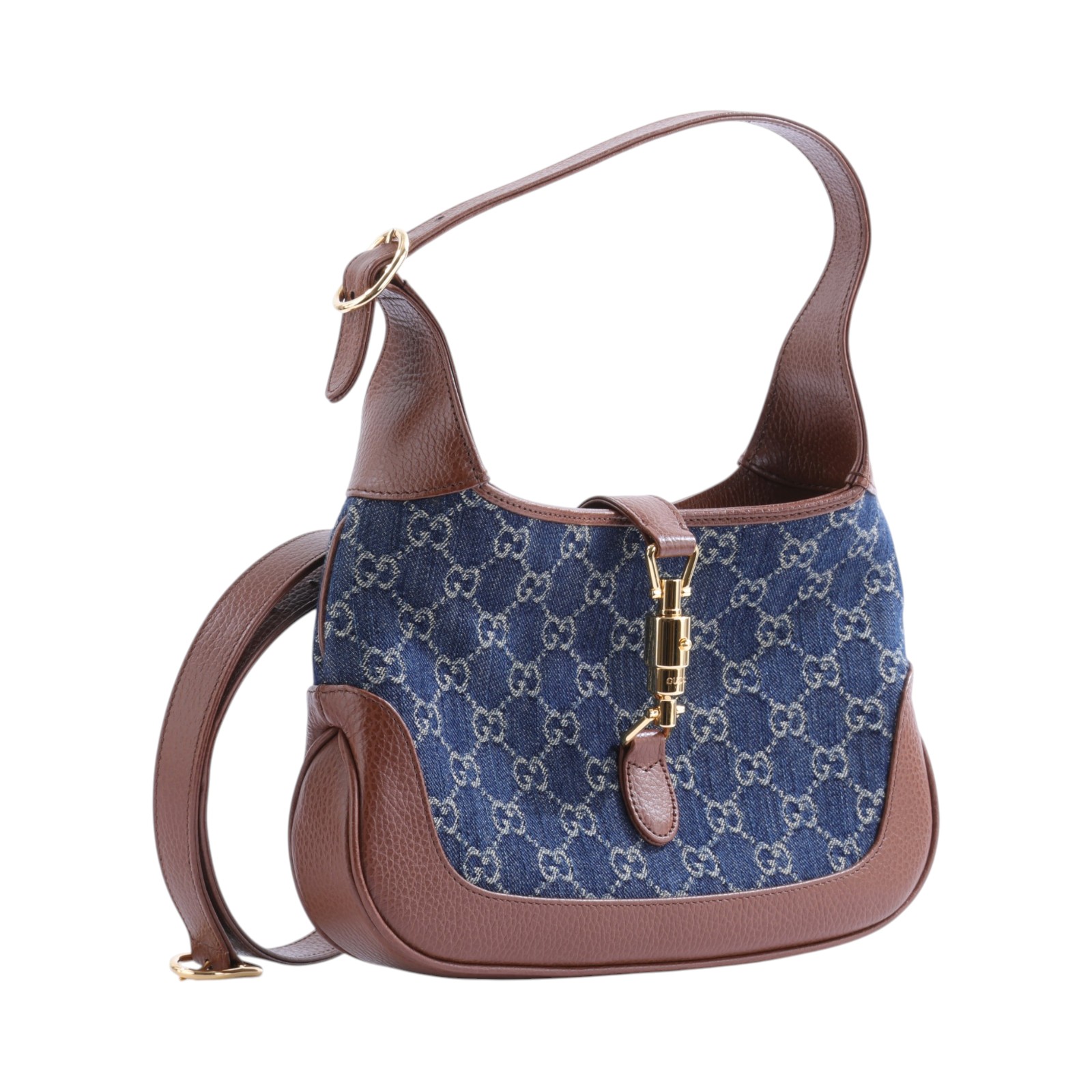古馳 GUCCI Jackie 1961 小型 肩揹袋 636706 2KQGG 藍牛仔 JACKIE 1961 防塵袋/背帶