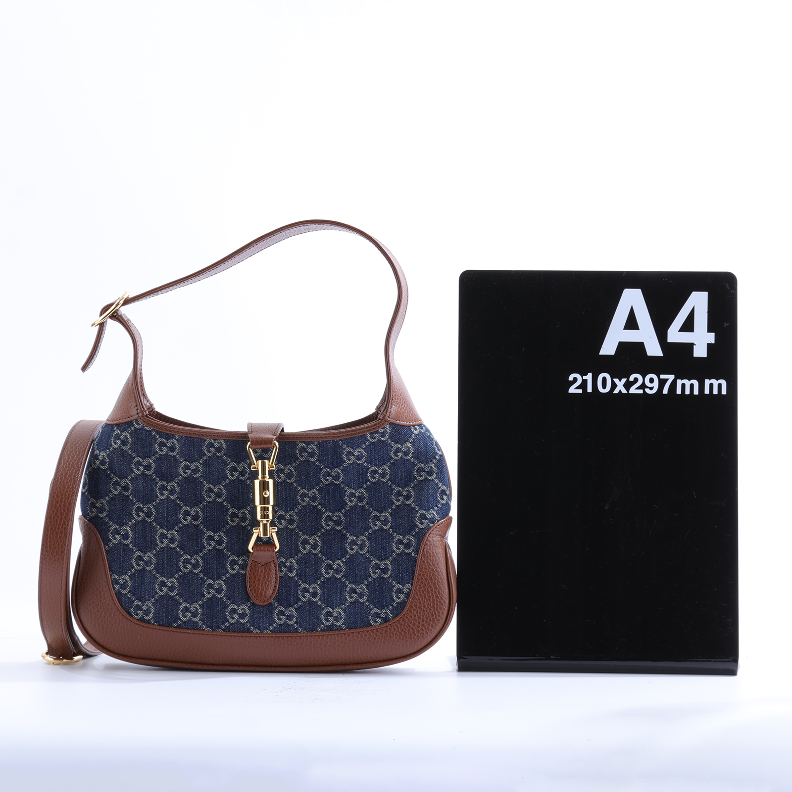 古馳 GUCCI Jackie 1961 小型 肩揹袋 636706 2KQGG 藍牛仔 JACKIE 1961 防塵袋/背帶