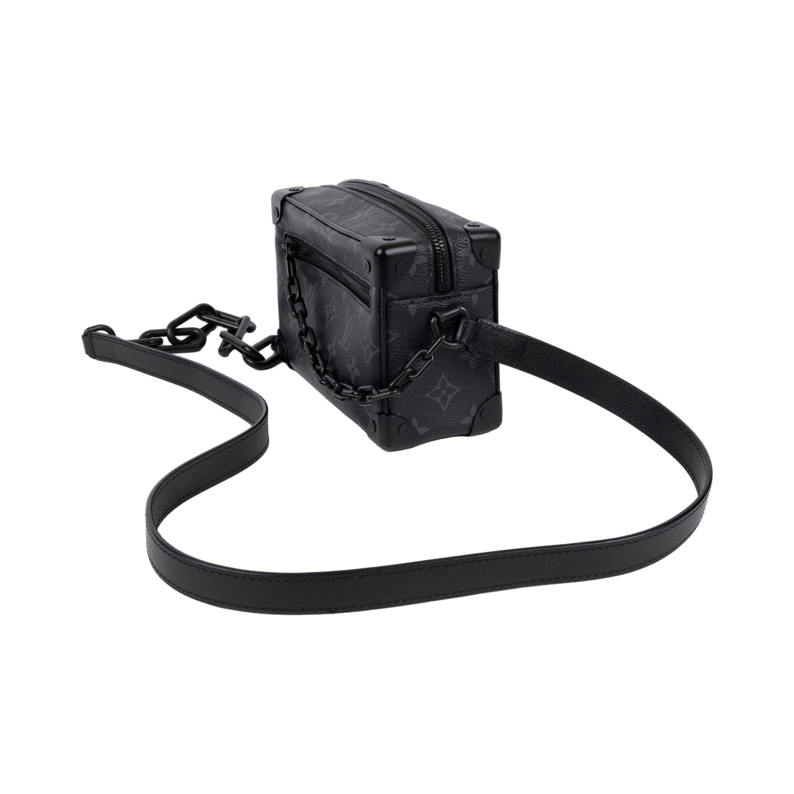 路易威登 LOUIS VUITTON Mini Soft Trunk 迷你 隨身包 黑色 M44735 晶片款  原廠盒子/防塵袋/購買證明正本