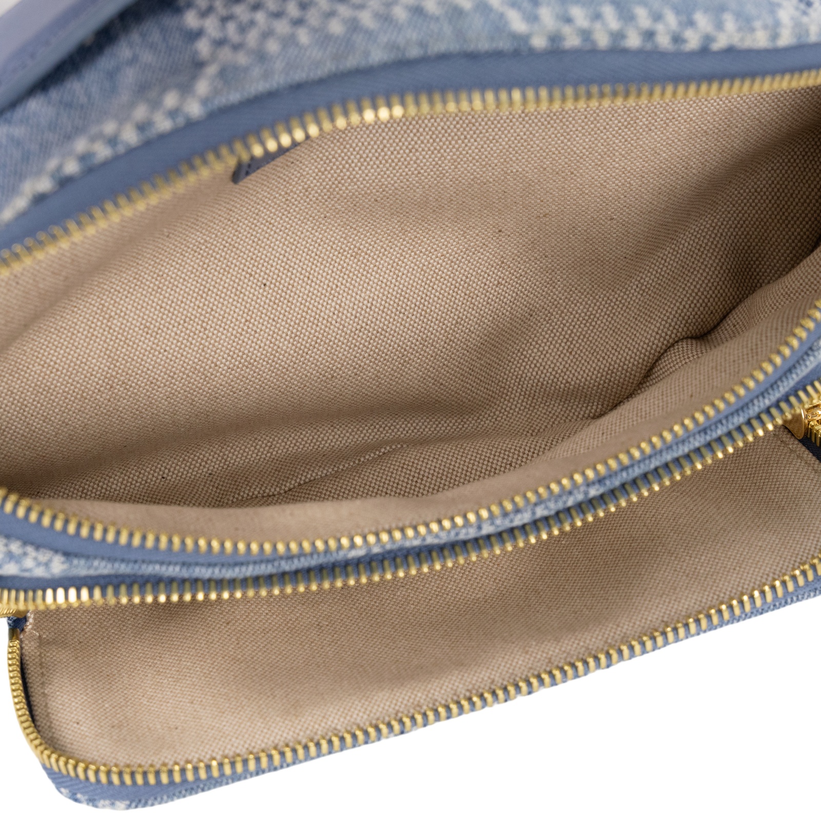 路易威登 LOUIS VUITTON Rush Bumbag 腰包/胸包 Denim 藍色 Damier Denim 3D棉質帆布 仿舊金色金屬配件 N00205 晶片款  原廠盒子/防塵袋