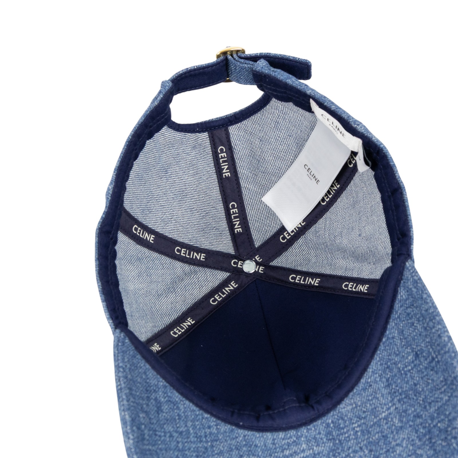 思琳 CELINE Triomphe 棒球帽 洗水牛仔布  2AUT6930F_L 牛仔凱旋棒球帽 #L 無附屬品