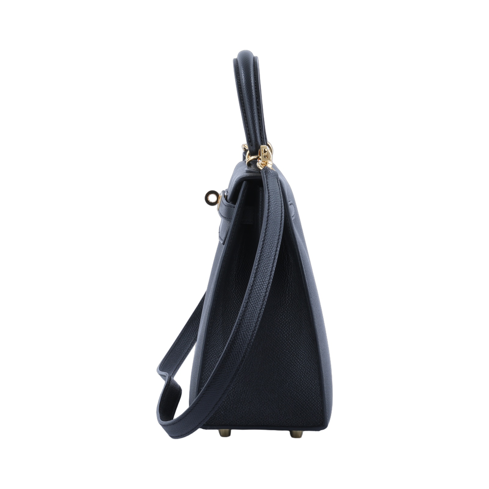 愛馬仕 Hermes Kelly II Sellier 凱莉包 25 黑色 金色五金 H038416CC89 W刻 WTC272UG H038416CC  原廠盒子/防塵袋/購買證明/鎖組/背帶