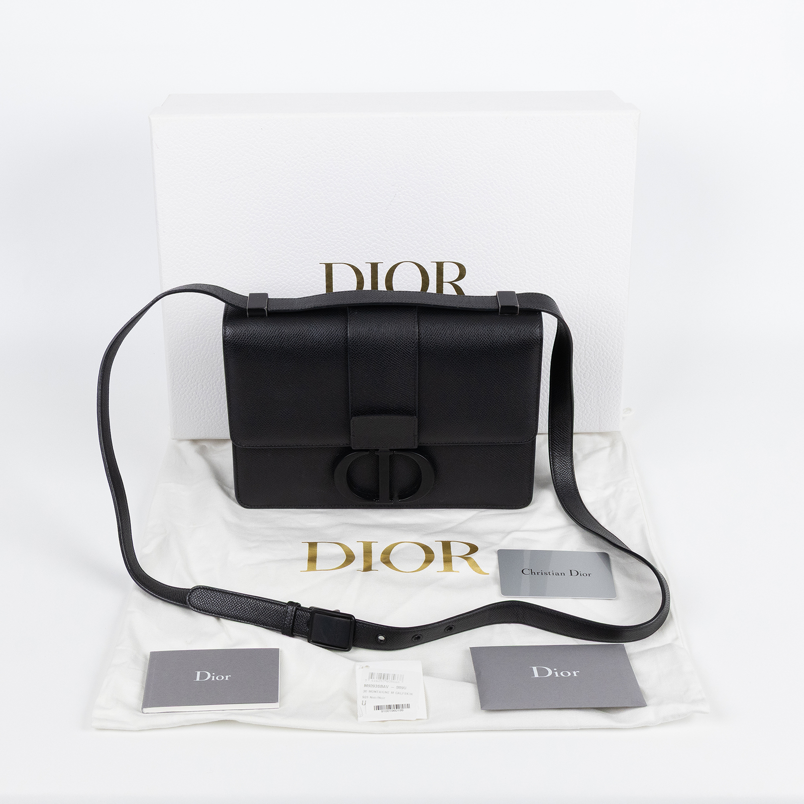 迪奧 CHRISTIAN DIOR 30 Montaigne 蒙田包 肩背包 斜背包 M9203SBAV  原廠盒子/防塵袋/保證卡