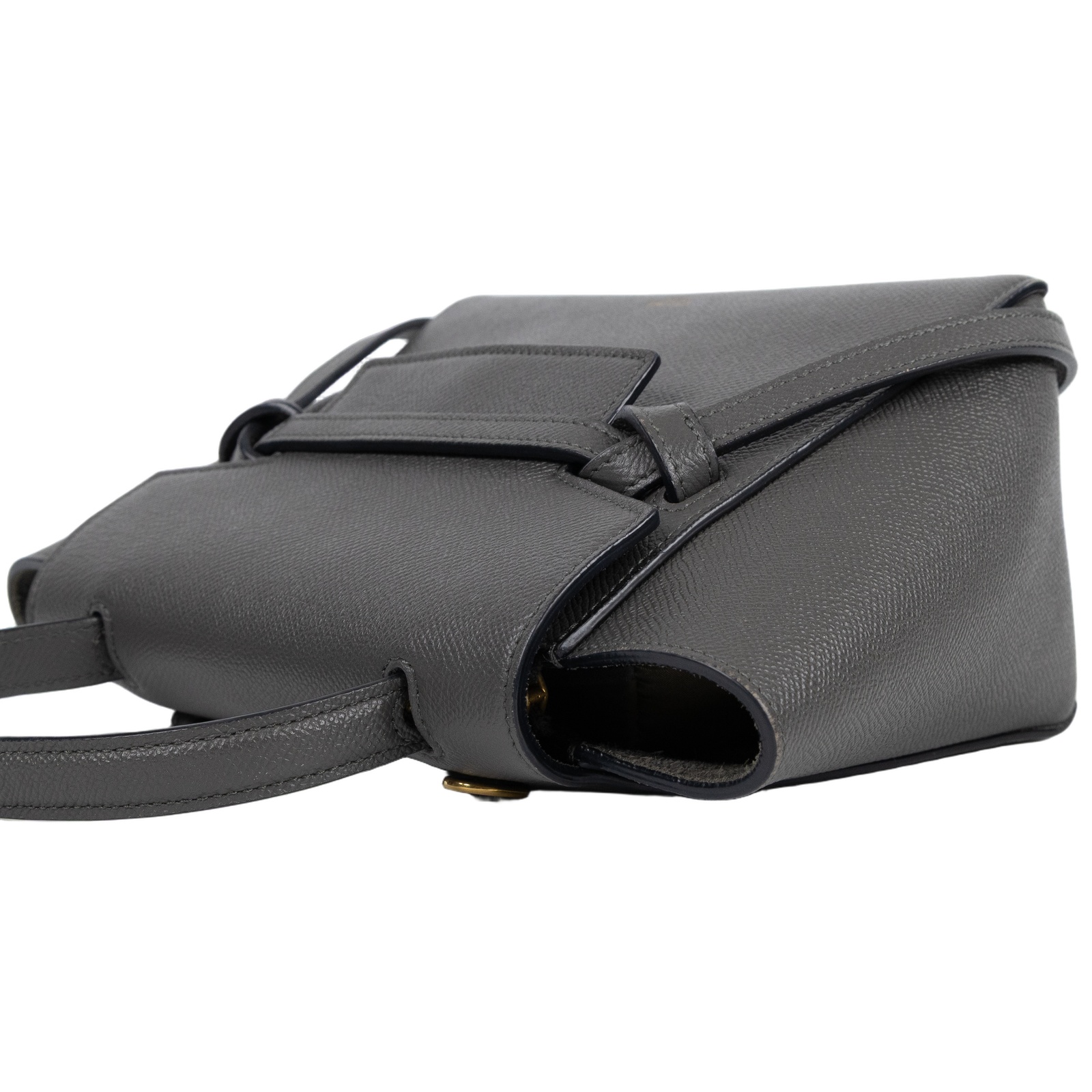 思琳 CELINE 珠地小牛皮 袖珍型 Belt 手袋 189003ZVA 灰NANO BELT 2WAY 防塵袋/背帶
