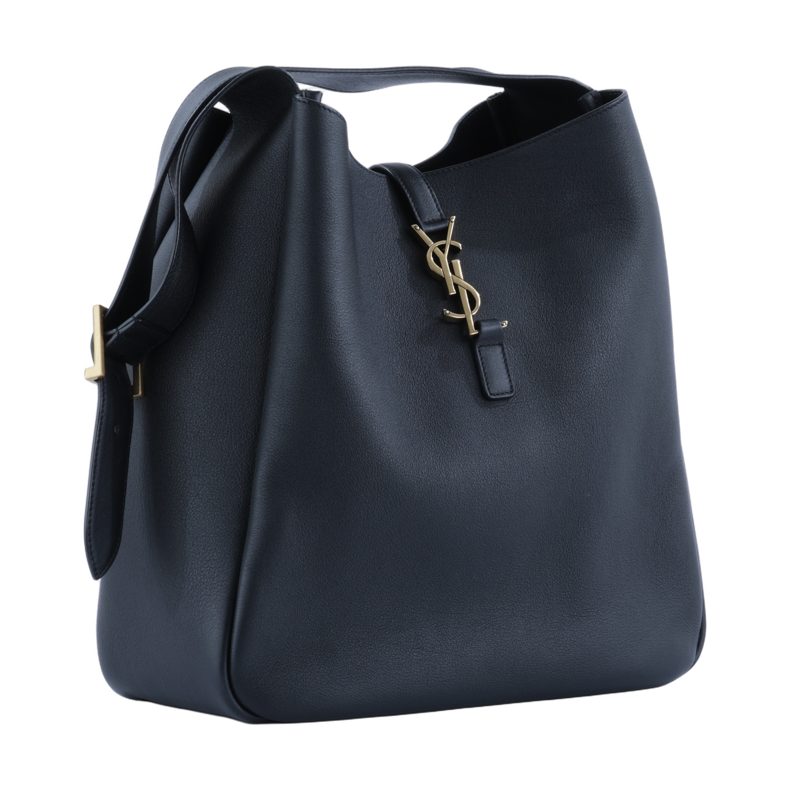 聖羅蘭 YSL SAINT LAURENT LE 5 À 7 滑面皮革 柔軟 大型 手袋 手提 肩背包 753837AAAUQ  防塵袋/購買證明