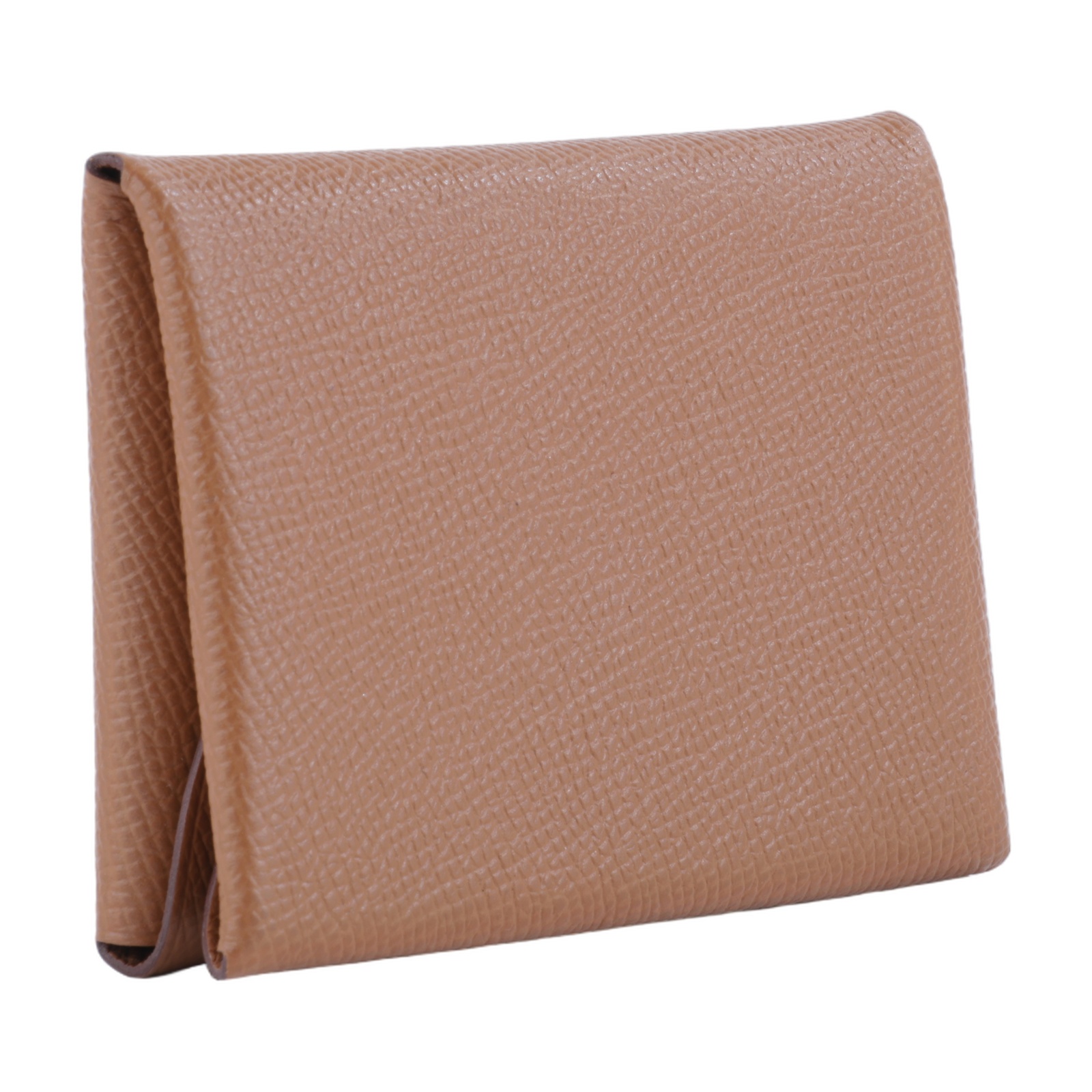 愛馬仕 Hermes Calvi Duo 卡包 CALD B FM 004 PM B刻 金棕 CALVI DUO 原廠盒子