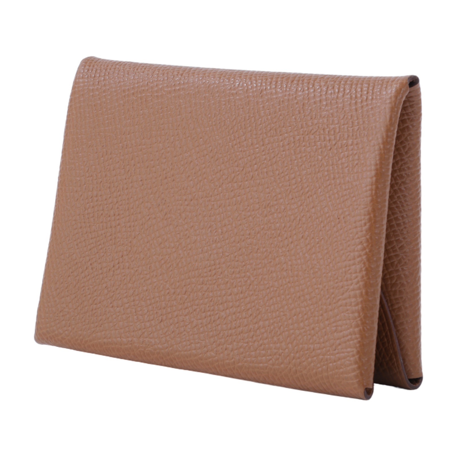 愛馬仕 Hermes Calvi Duo 卡包 CALD B FM 004 PM B刻 金棕 CALVI DUO 原廠盒子