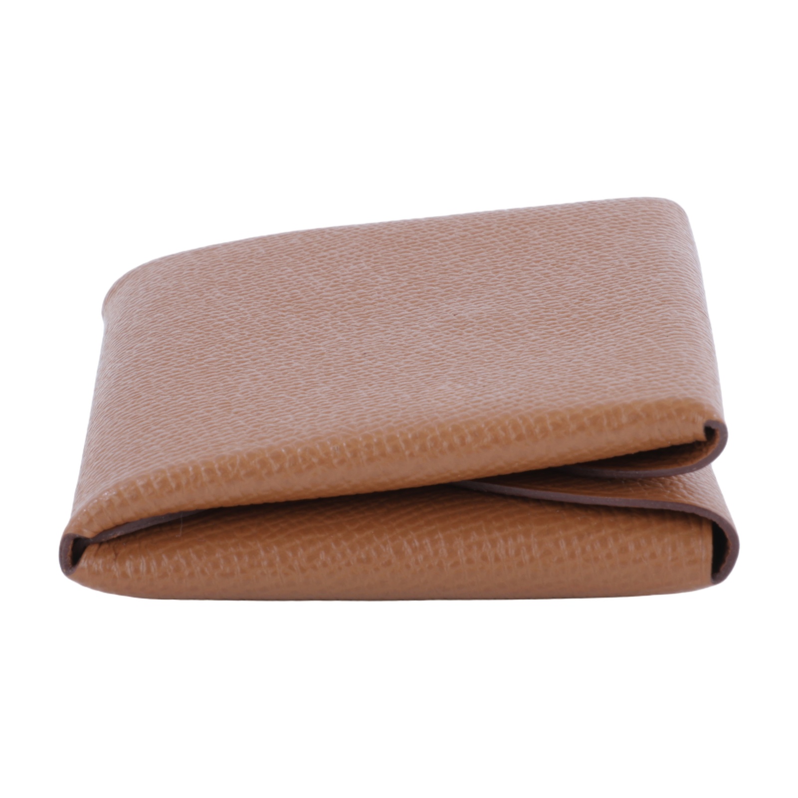 愛馬仕 Hermes Calvi Duo 卡包 CALD B FM 004 PM B刻 金棕 CALVI DUO 原廠盒子