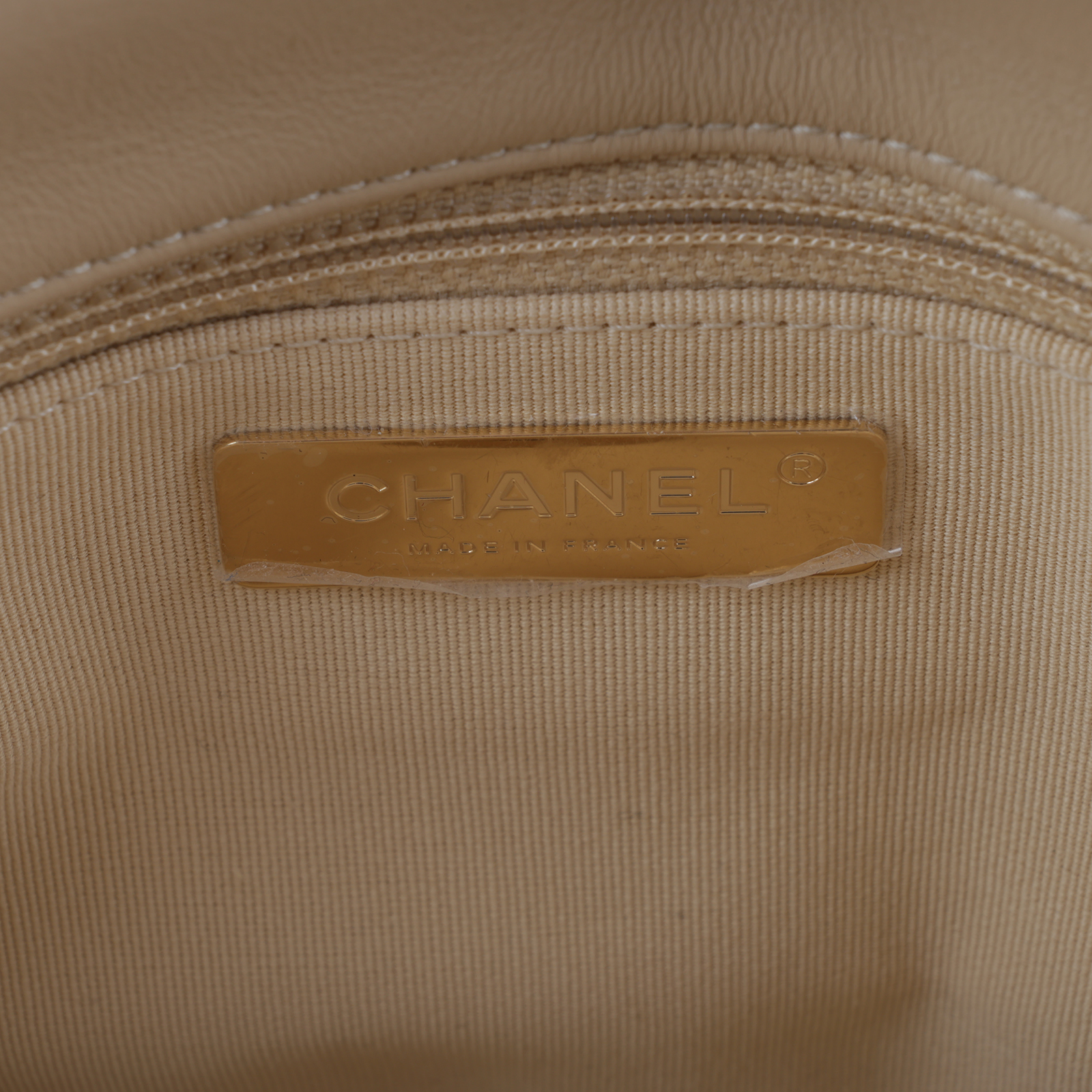香奈兒 CHANEL 19 口蓋包 菱格紋 金銀鍊帶 手提 肩背包 AS1160 晶片款 奶茶色19 26CM 原廠盒子/防塵袋