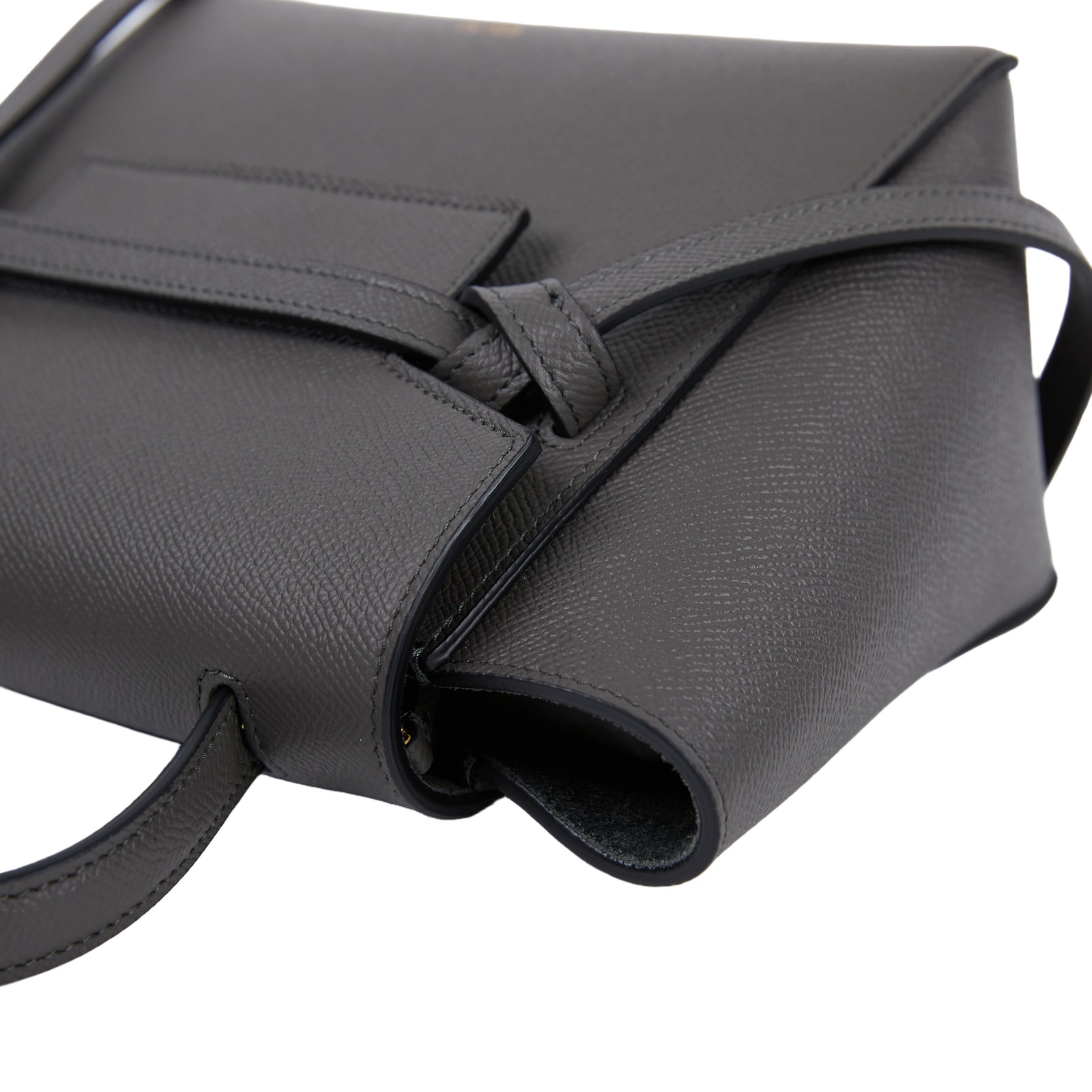 思琳 CELINE 珠地小牛皮 袖珍型 Belt 手袋 189003ZVA 灰鯰魚包BELT NANO 背帶/原廠盒子/防塵袋/購買證明
