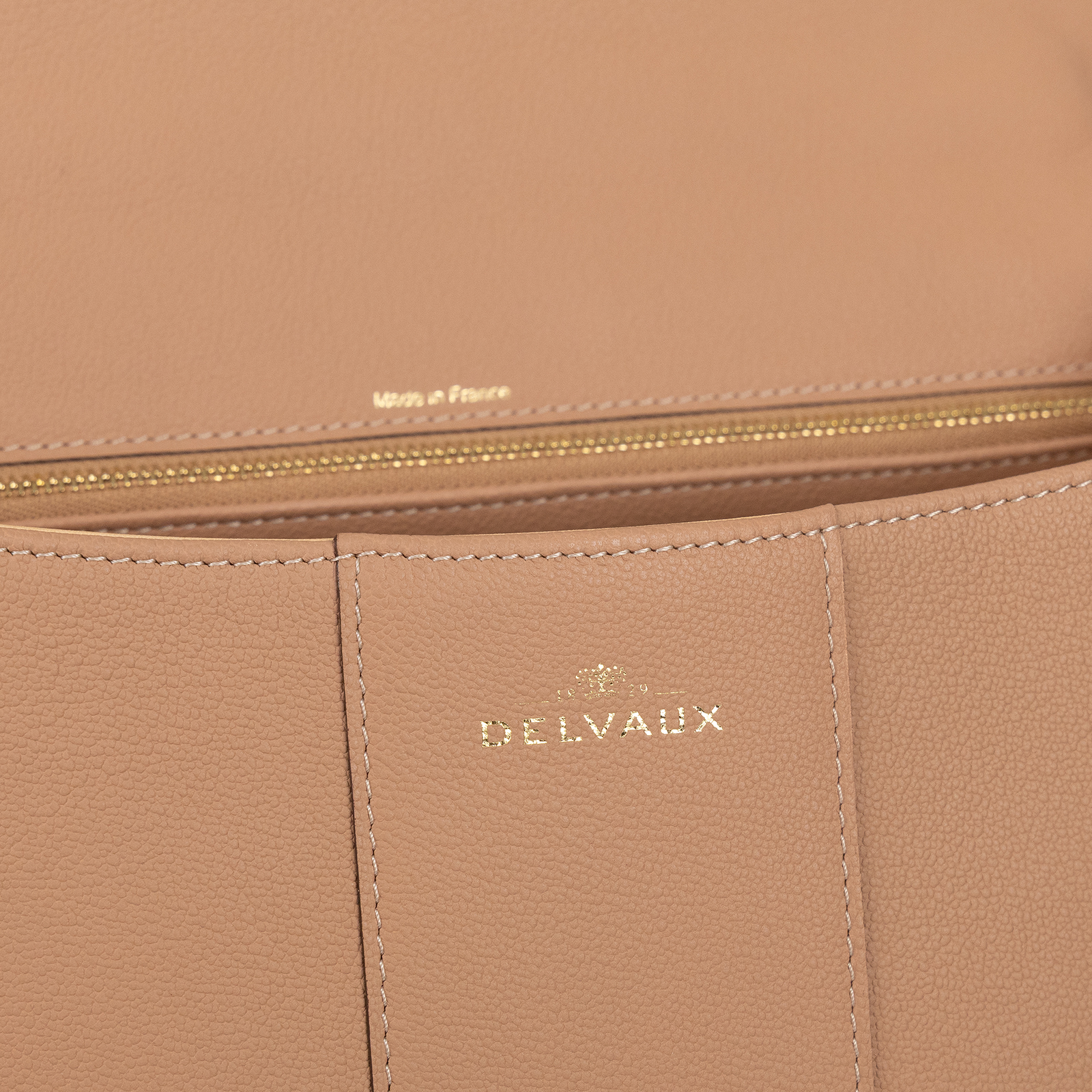 德爾沃 DELVAUX  Brillant GM 手提包  焦糖Brillant GM 防塵袋/背帶/鏡子