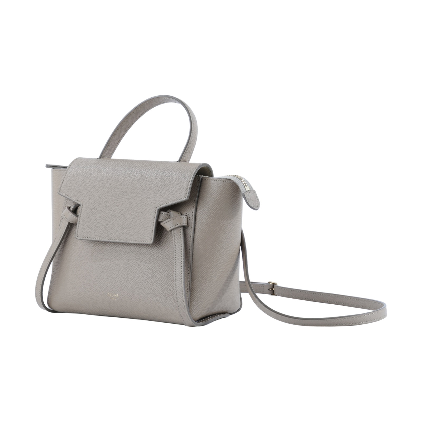 思琳 CELINE 珠地小牛皮 袖珍型 Belt 手袋 189003ZVA 奶茶色BELT NANO 防塵袋/背帶