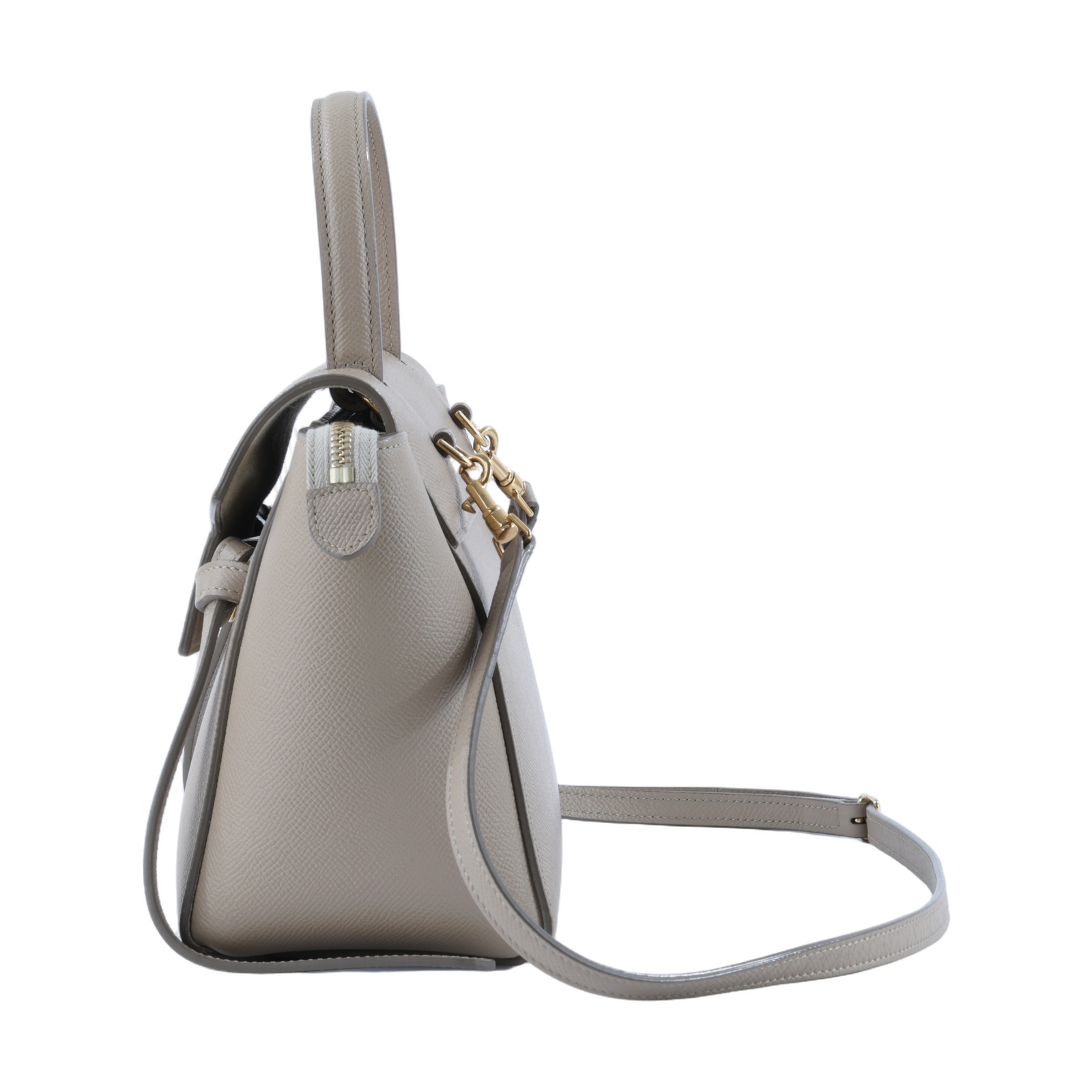 思琳 CELINE 珠地小牛皮 袖珍型 Belt 手袋 189003ZVA 奶茶色BELT NANO 防塵袋/背帶