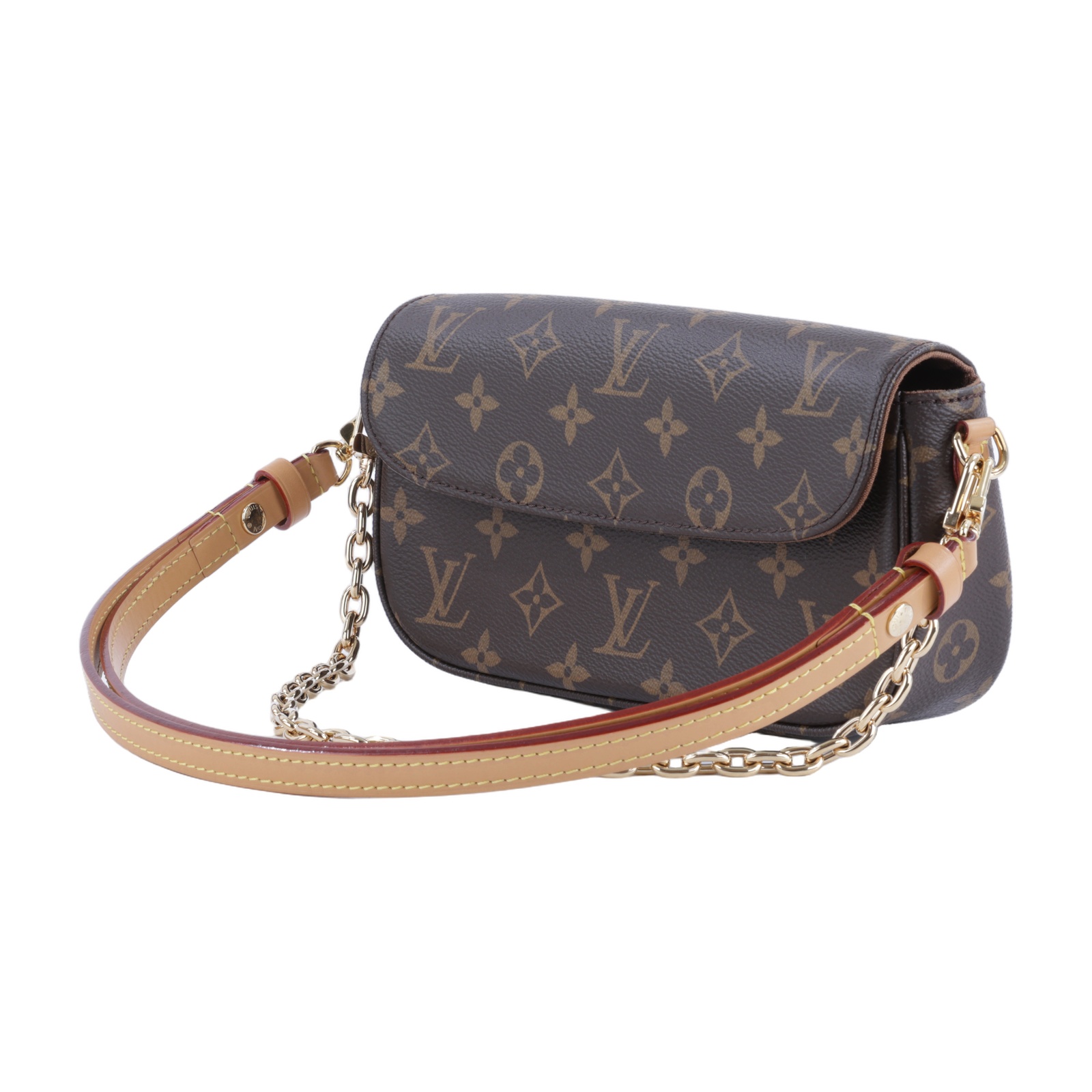 路易威登 LOUIS VUITTON Wallet on Chain Ivy 麻將包 手提 腋下單肩包 M81911 晶片款  原廠盒子/防塵袋/購買證明正本/背帶2